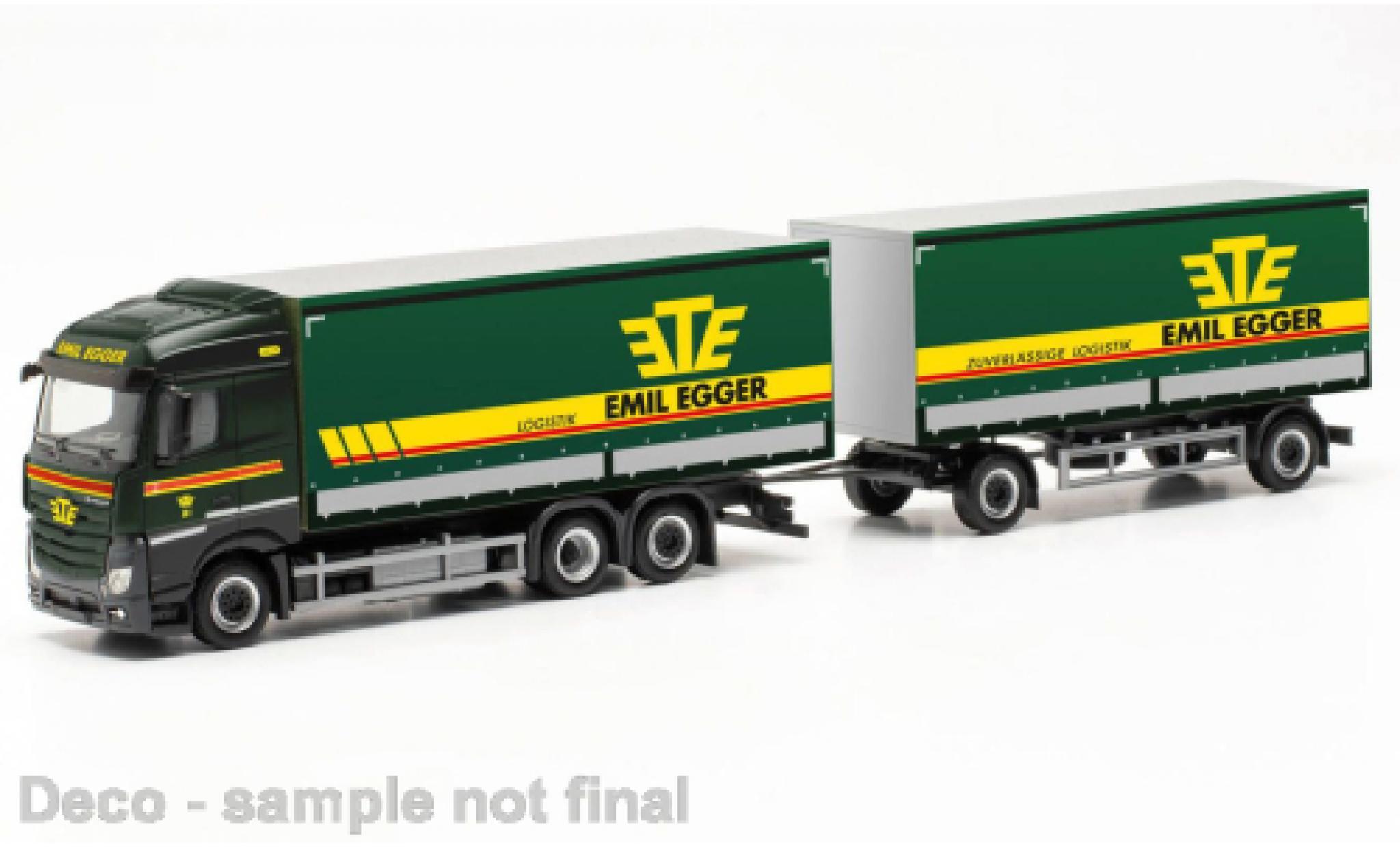 Mercedes Actros 1/87 Herpa Streamspace 2.5 Emil Egger (CH) modellino in miniatura
