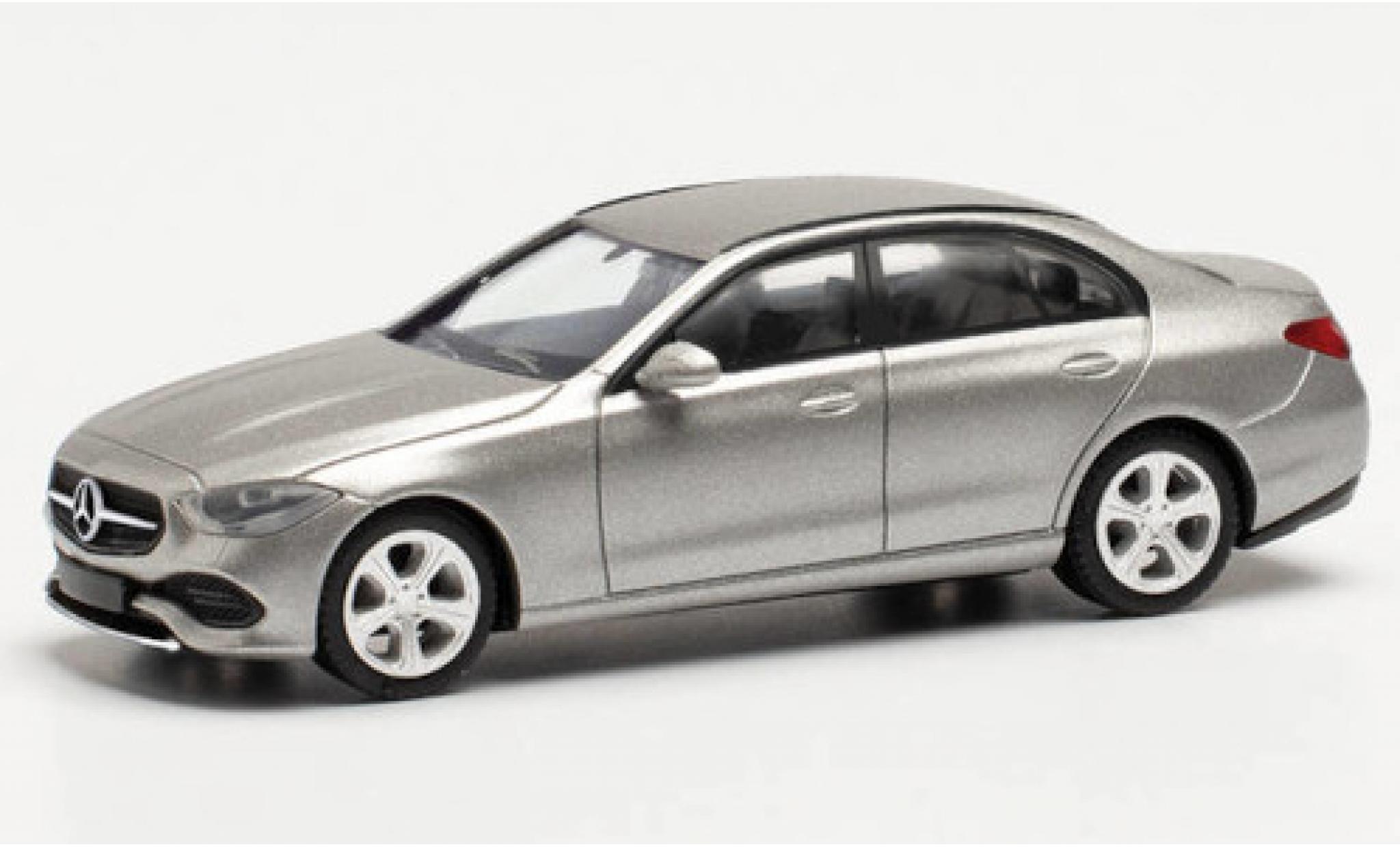 Mercedes Classe C 1/87 Herpa (W206) grigio modellino in miniatura