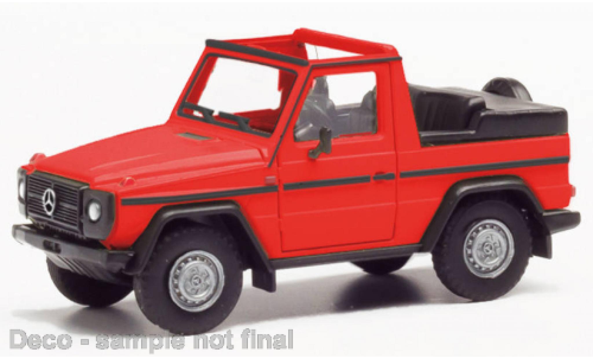 Mercedes Classe G 1/87 Herpa G-classe cabriolet rosso modellino in miniatura