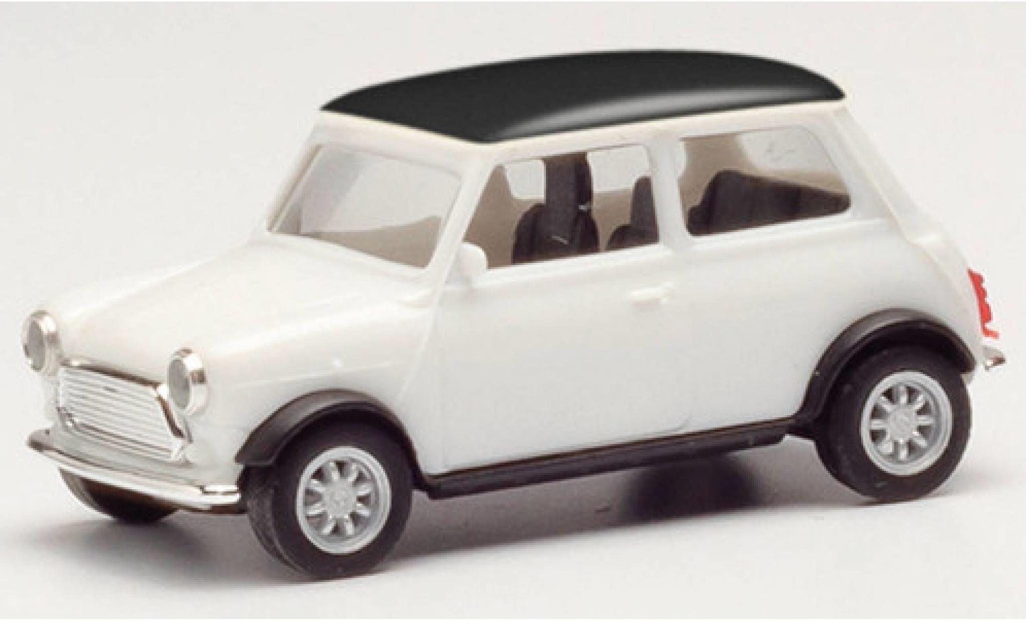Mini Cooper 1/87 Herpa bianco/nero modellino in miniatura