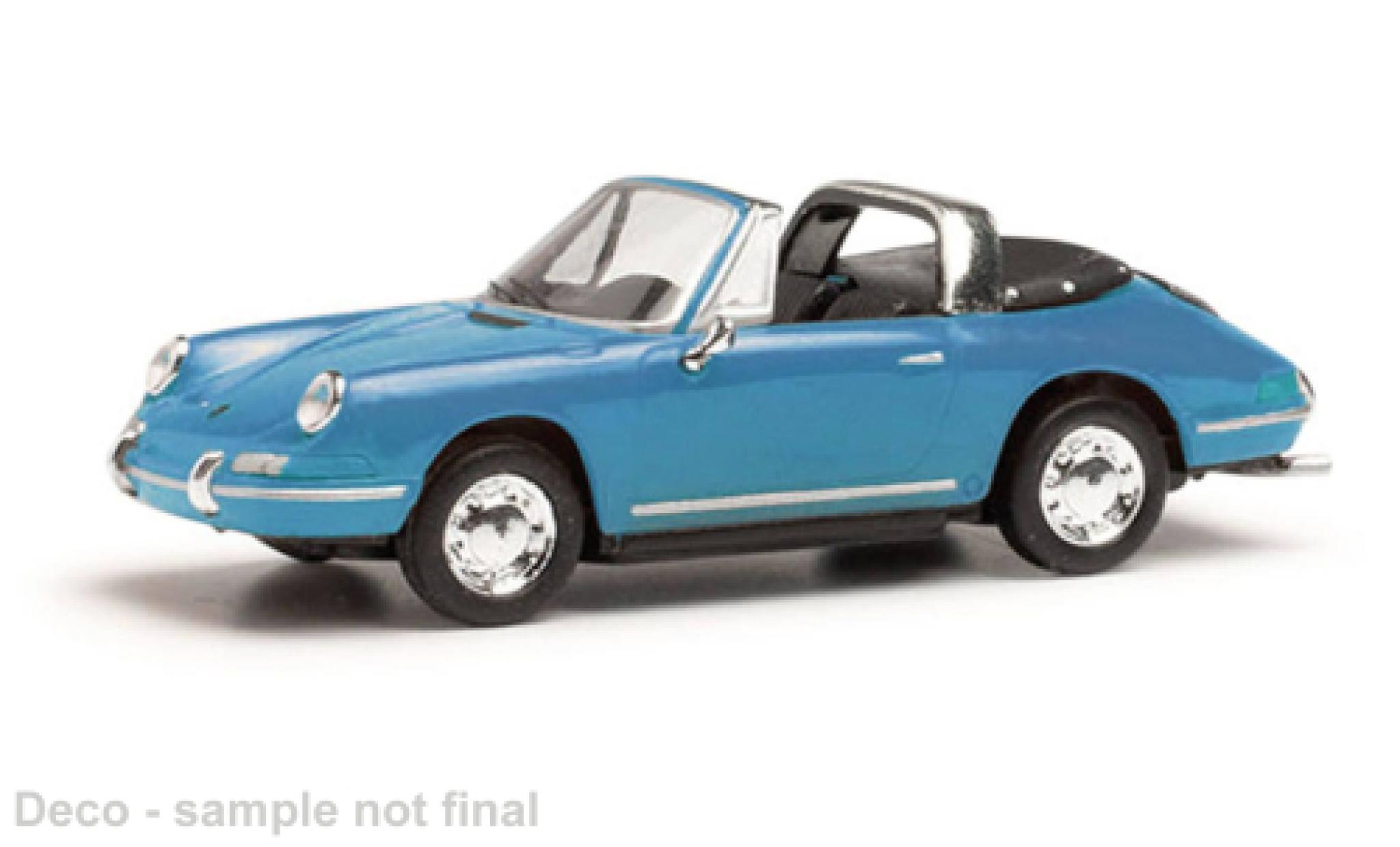 Porsche 911 1/87 Herpa Targa blu clair modellino in miniatura