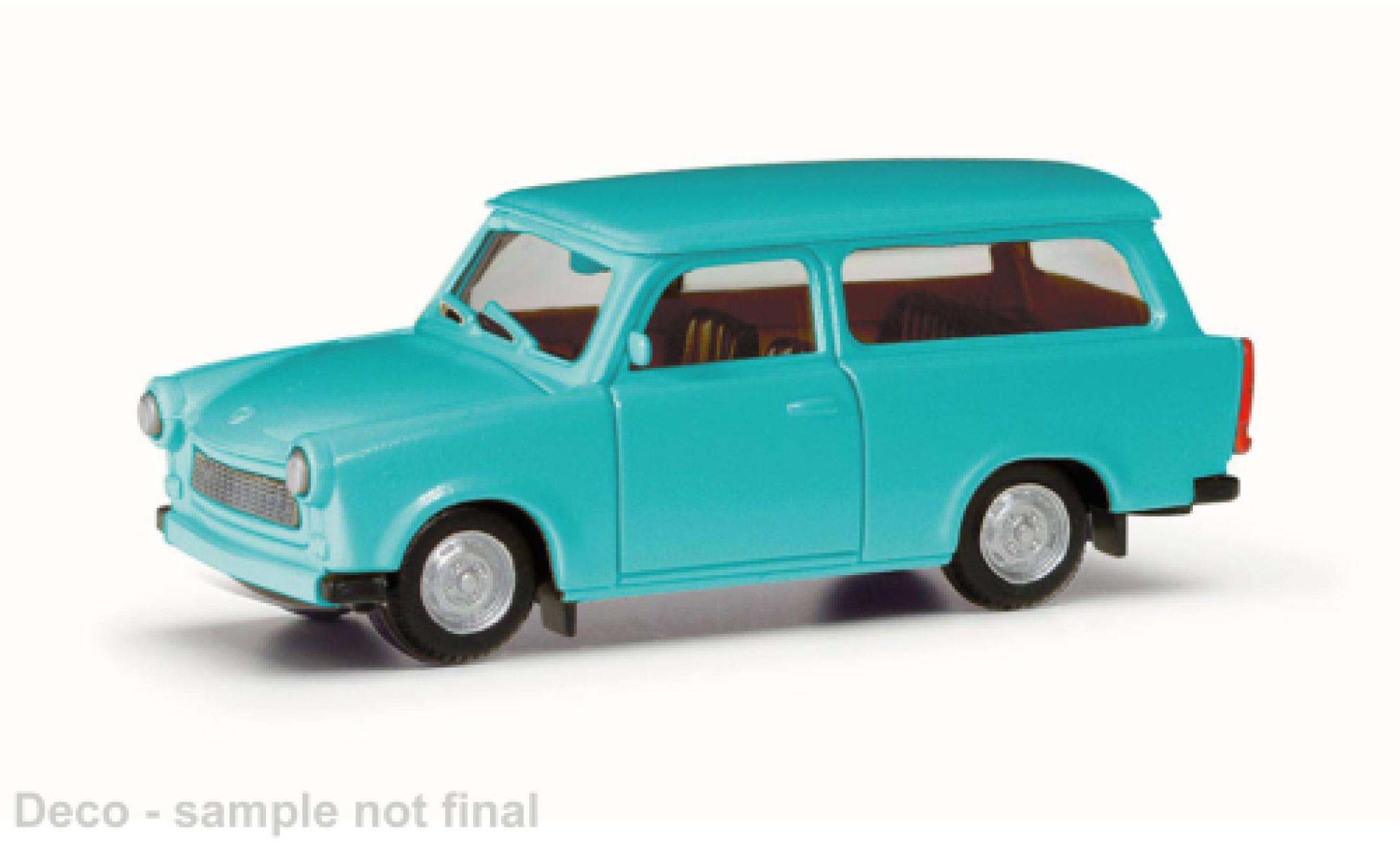 Trabant 601 1/87 Herpa Universal turchese clair modellino in miniatura