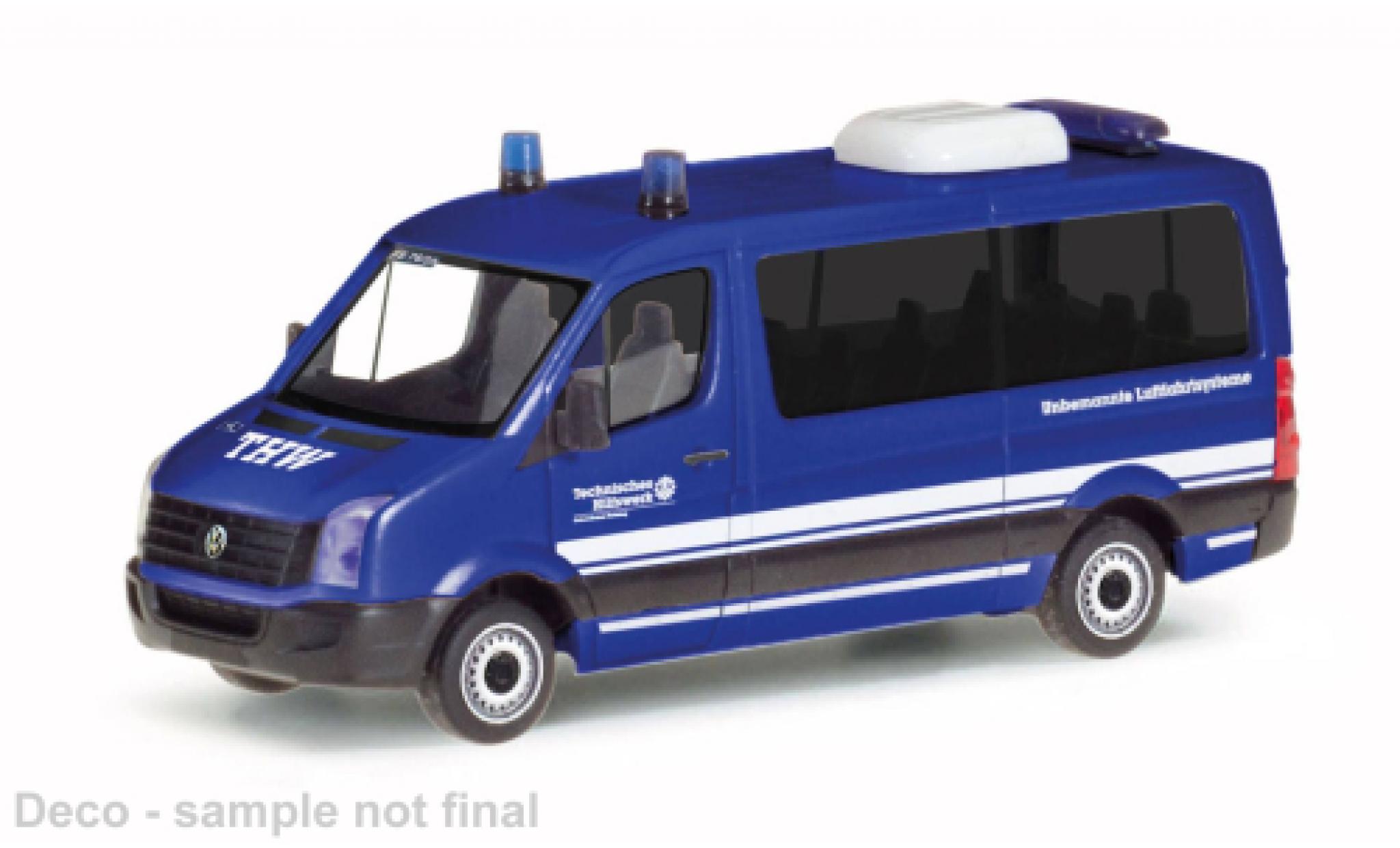 Volkswagen Crafter 1/87 Herpa bus FD THW Freising modellino in miniatura