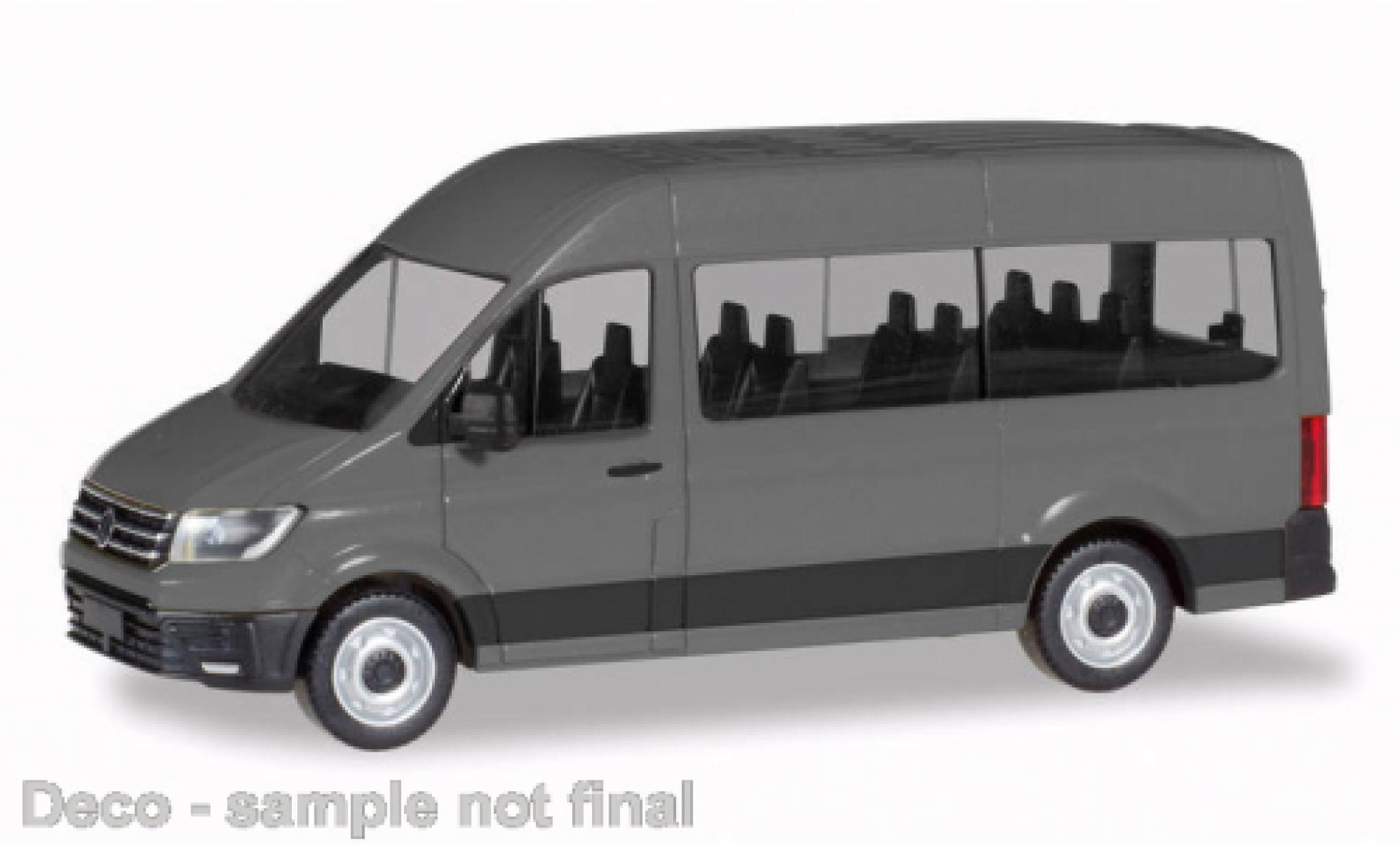 Volkswagen Crafter 1/87 Herpa bus HD grigio modellino in miniatura