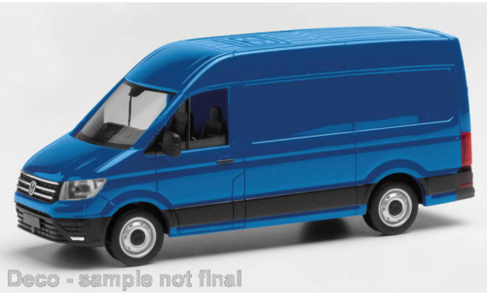 Volkswagen Crafter 1/87 Herpa fourgon HD blu modellino in miniatura