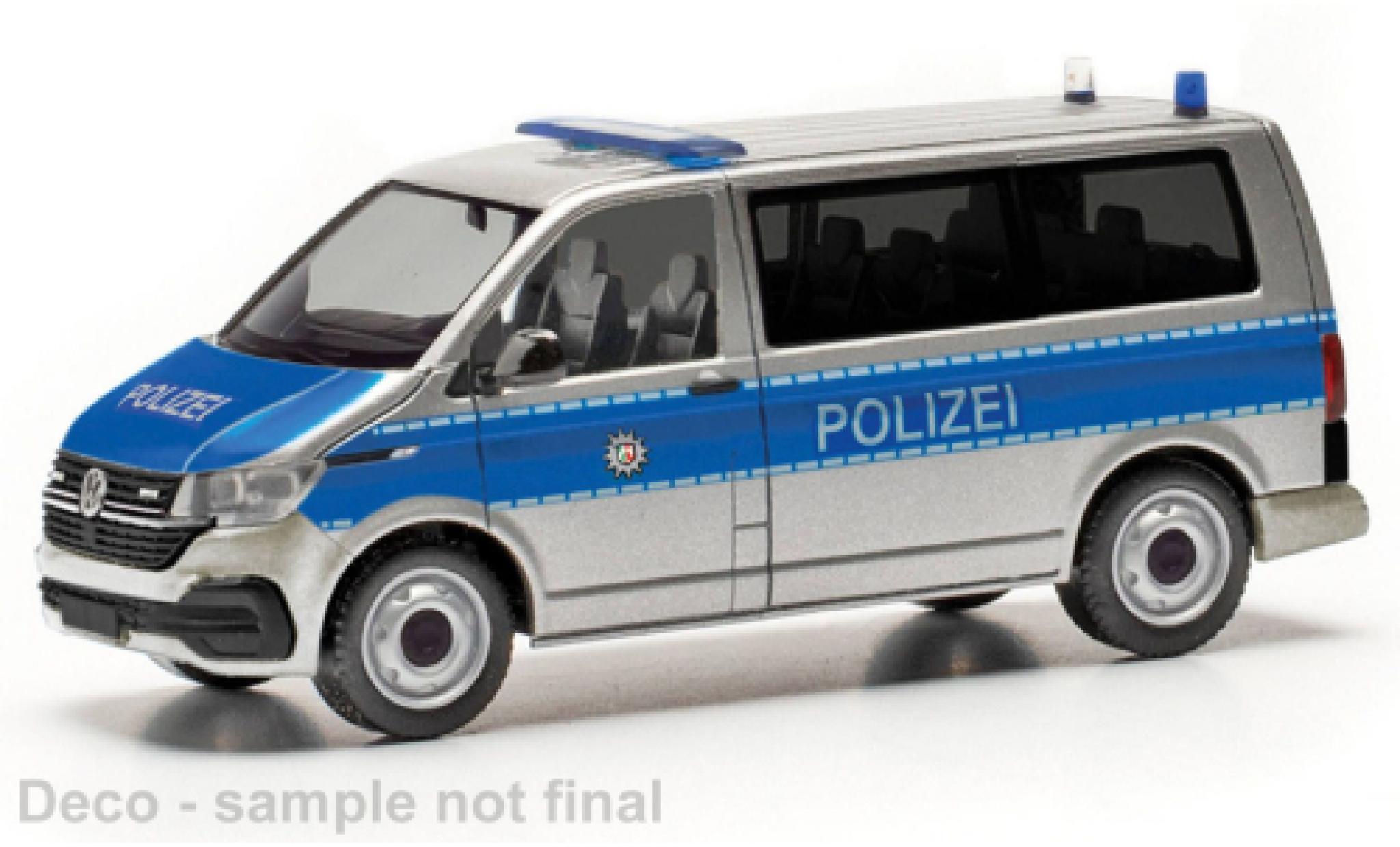 Volkswagen T6 1/87 Herpa .1 bus police Nordrhein-Westfalen modellino in miniatura