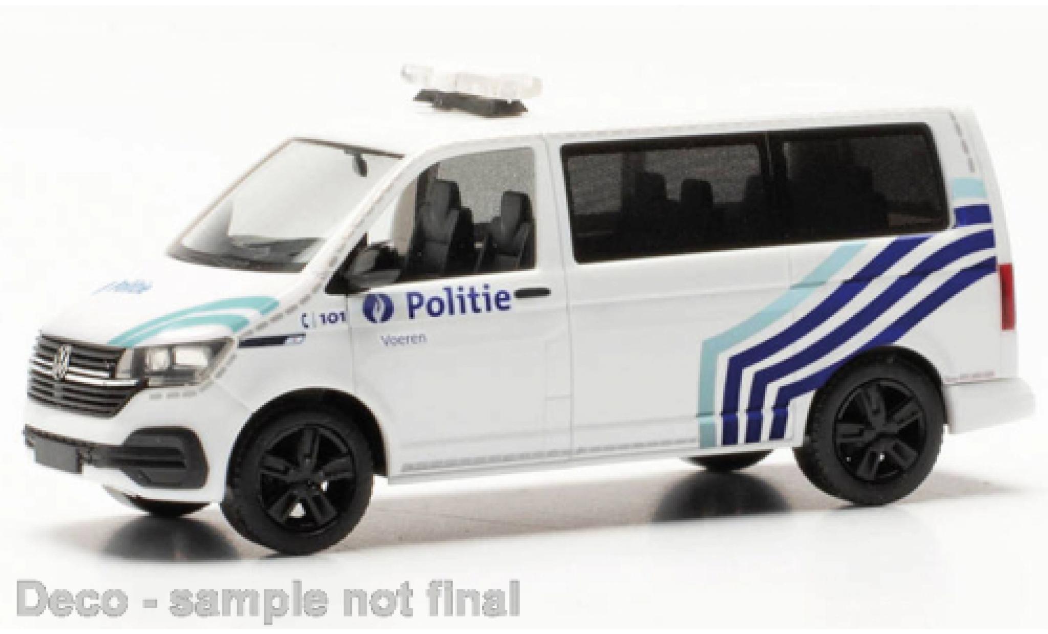 Volkswagen T6 1/87 Herpa .1 bus Politie (BE) modellino in miniatura