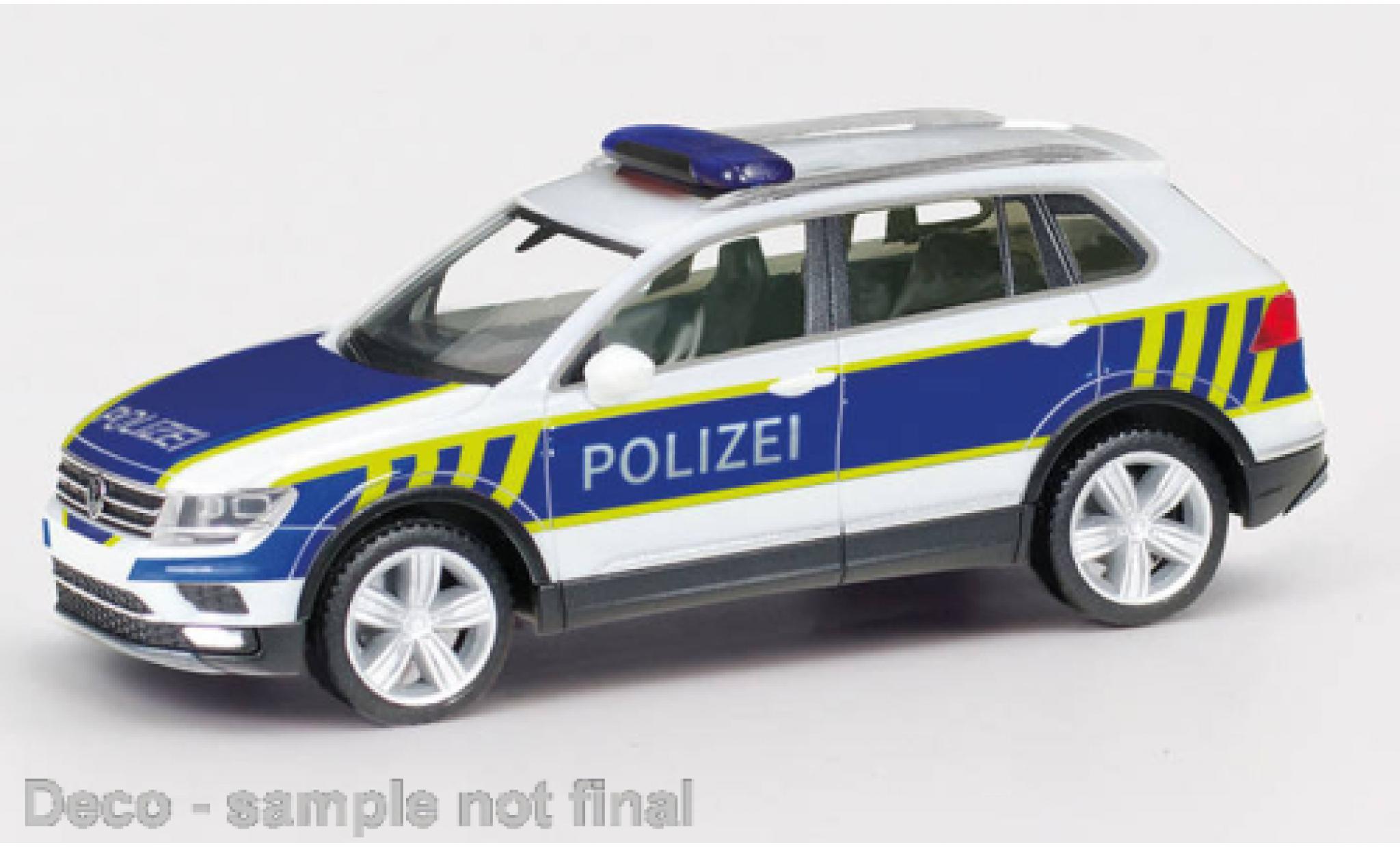 Volkswagen Tiguan 1/87 Herpa police Sachsen-Anhalt modellino in miniatura