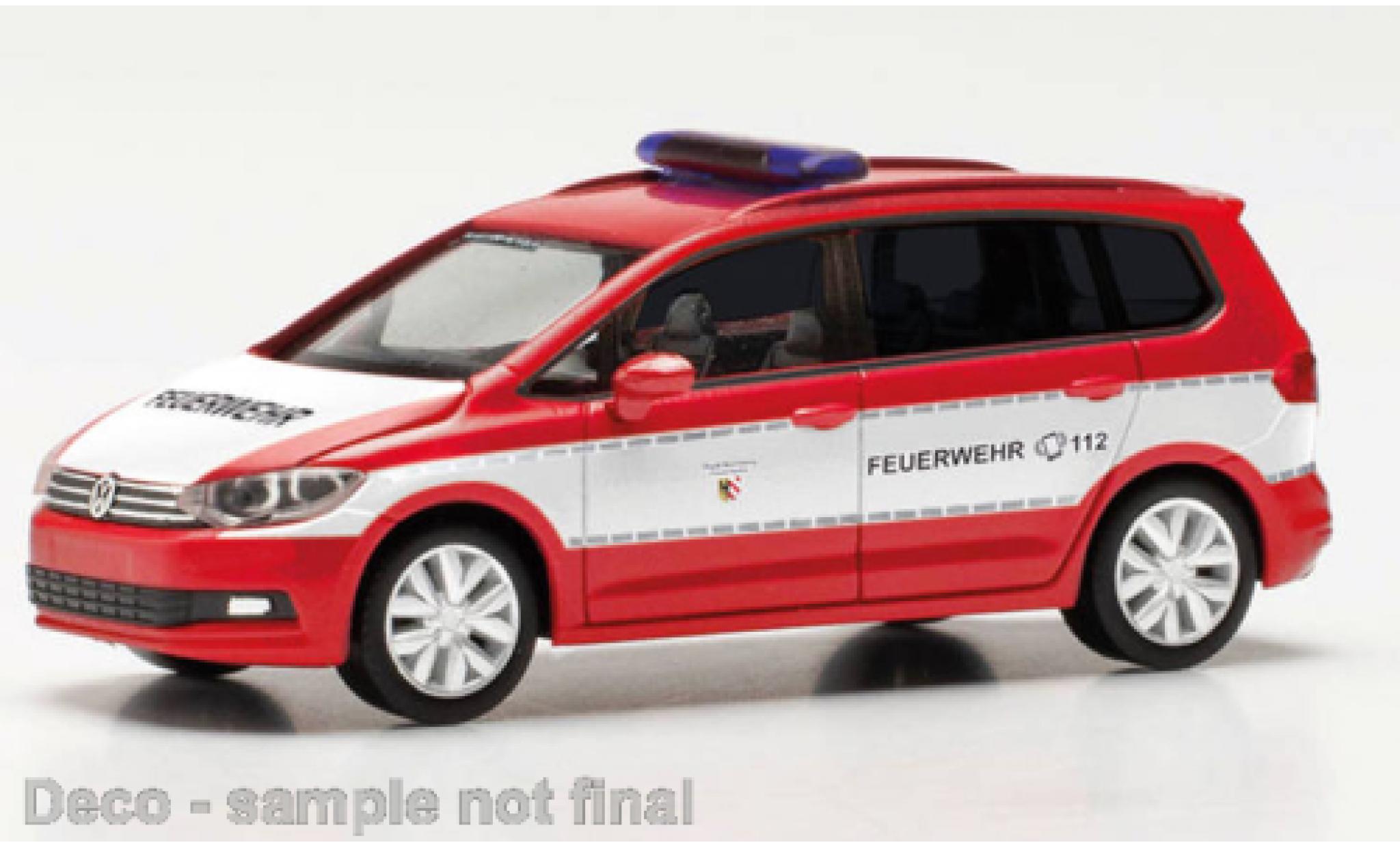 Volkswagen Touran 1/87 Herpa pompiers Nürnberg modellino in miniatura