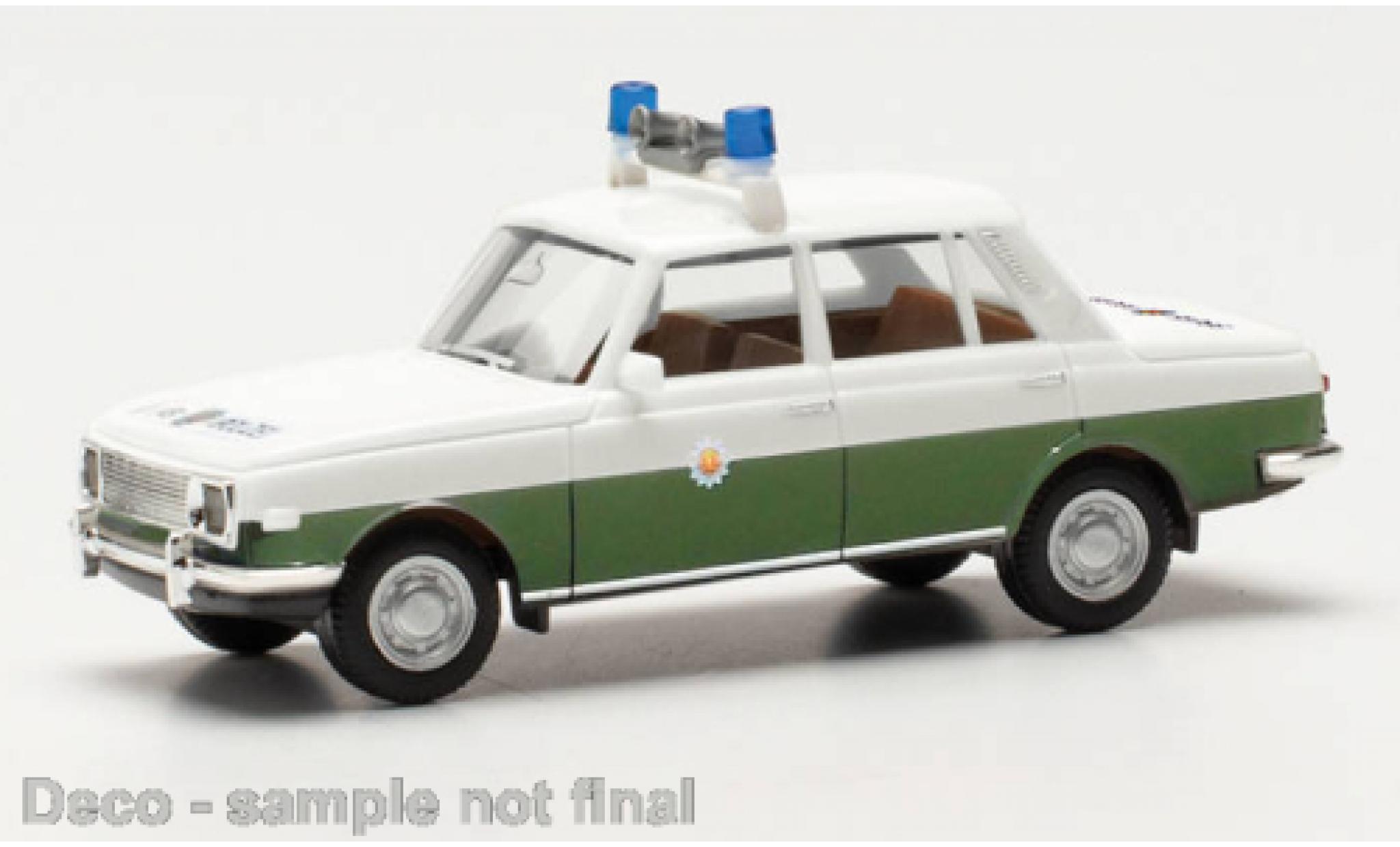 Wartburg 353 1/87 Herpa les gens de la Police 1966 modellino in miniatura