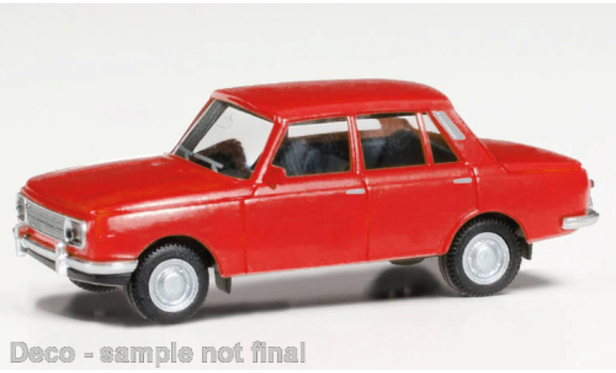 Wartburg 353 1/87 Herpa rosso 1966 modellino in miniatura