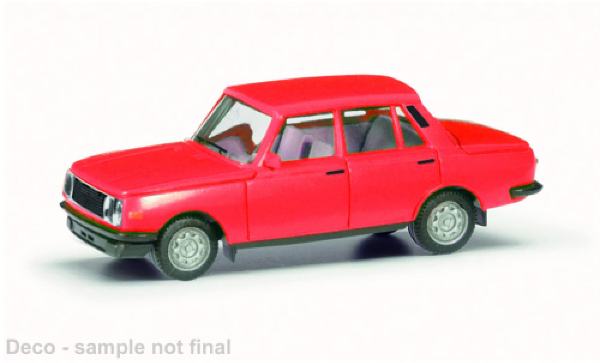 Wartburg 353 1/87 Herpa rosso clair 1984 modellino in miniatura