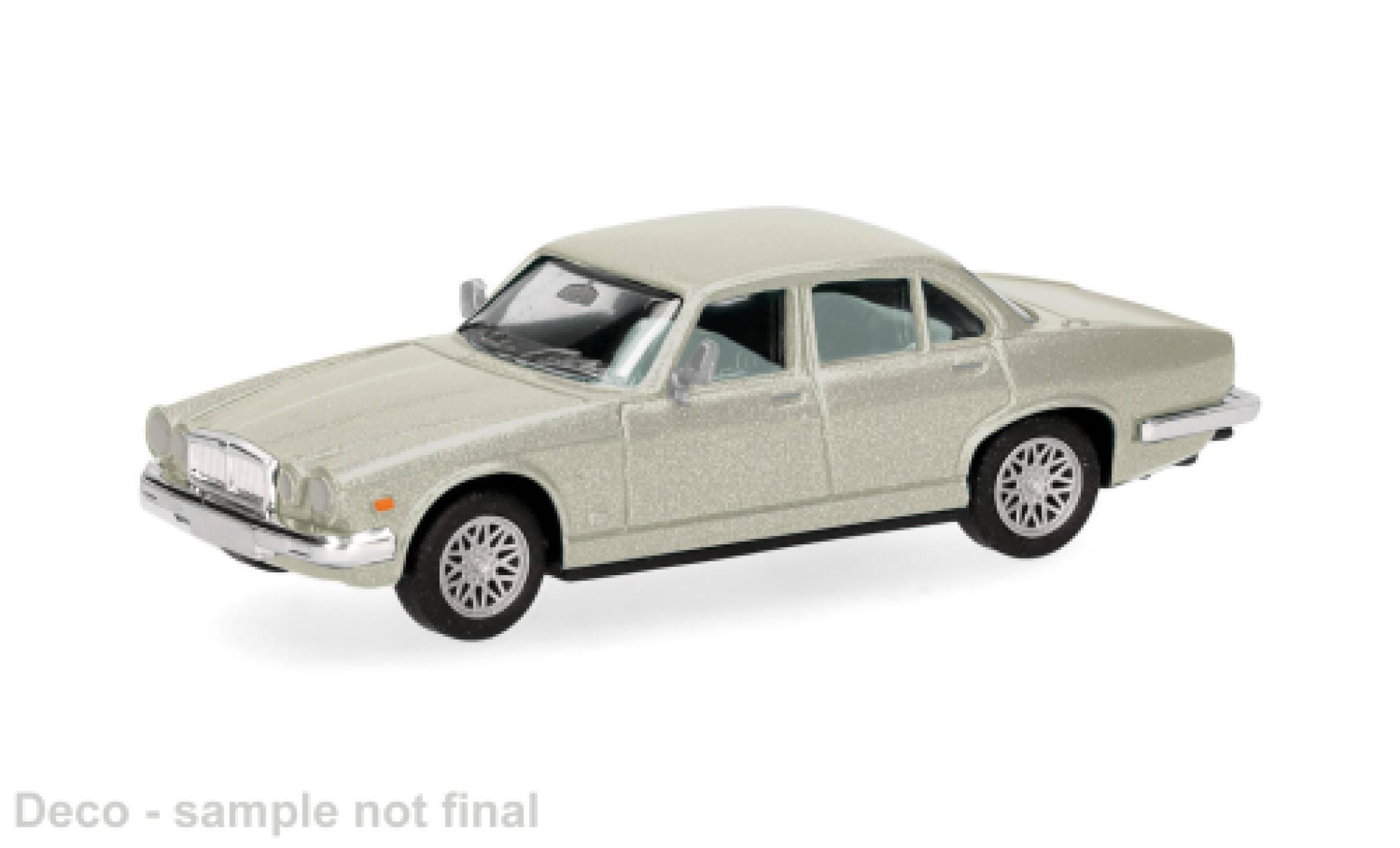 Jaguar XJ 1/87 Herpa Series III beige 1979 1:87 modellino in miniatura