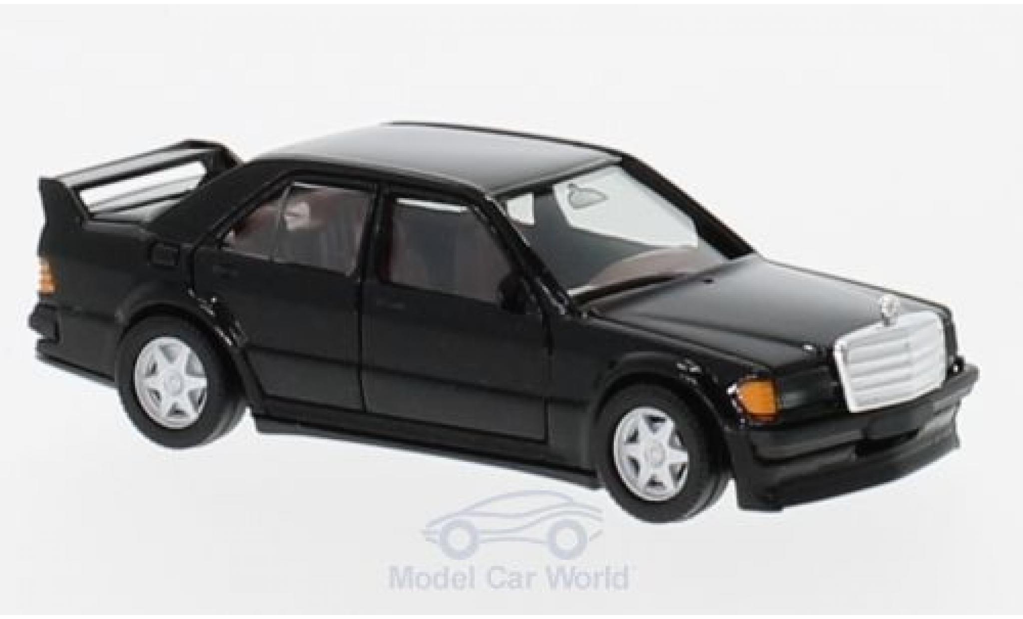 Mercedes 190 E 1/87 Herpa E 25 16V nero modellino in miniatura