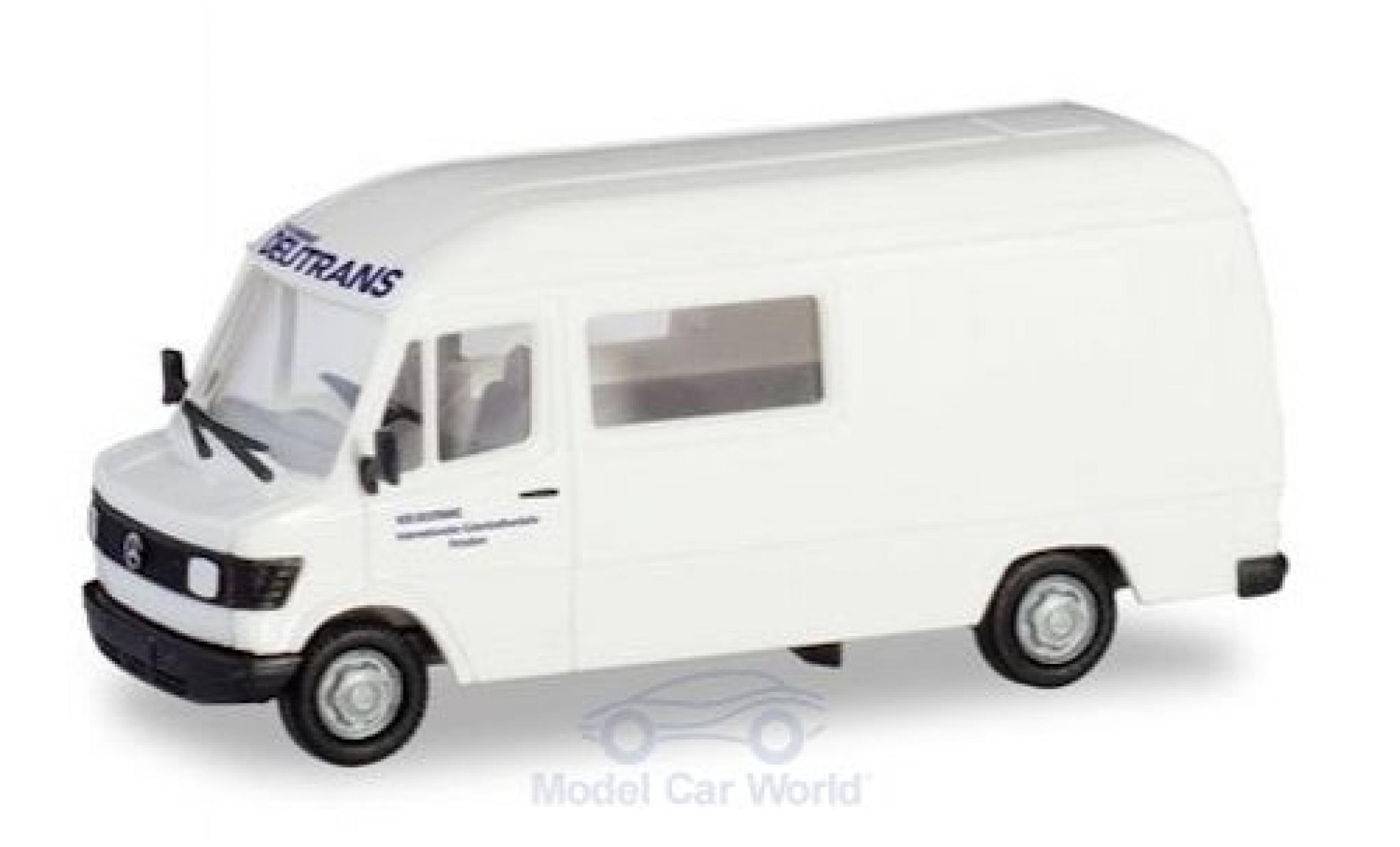 Mercedes 207 1/87 Herpa D Hochdach Halbbus Deutrans modellino in miniatura