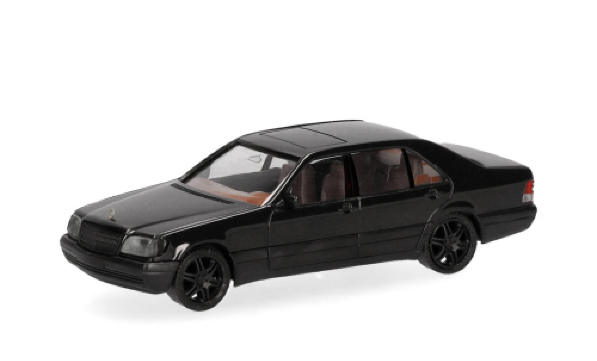 Mercedes 600 Herpa SEL V12 schwarz 1:87 modellino in miniatura