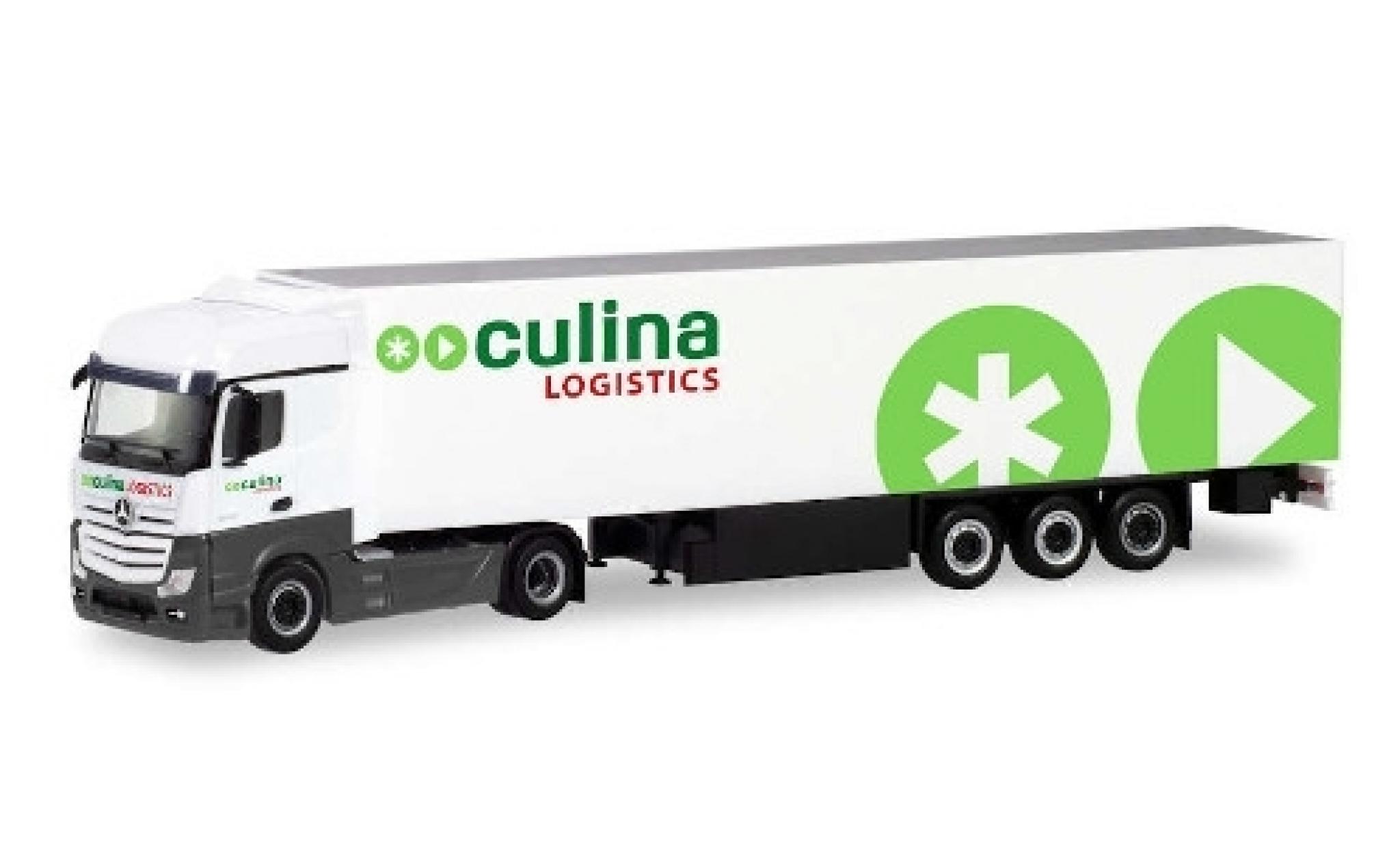 Mercedes Actros 1/87 Herpa Bigspace Culina Loistics Camion réfrigérée-tracteur modellino in miniatura