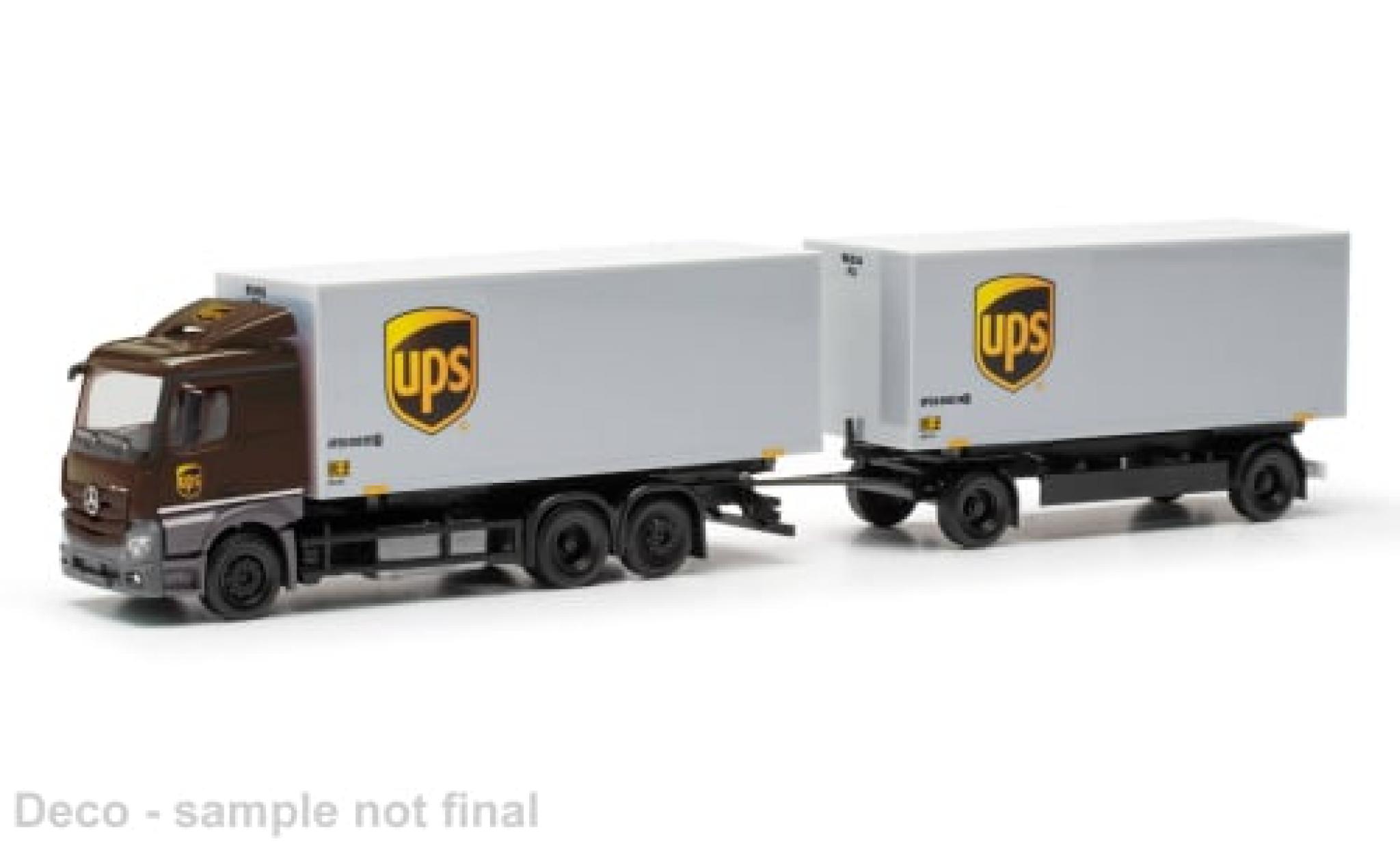 Mercedes CLA 1/87 Herpa Actros Classicspace UPS 1:87 modellino in miniatura