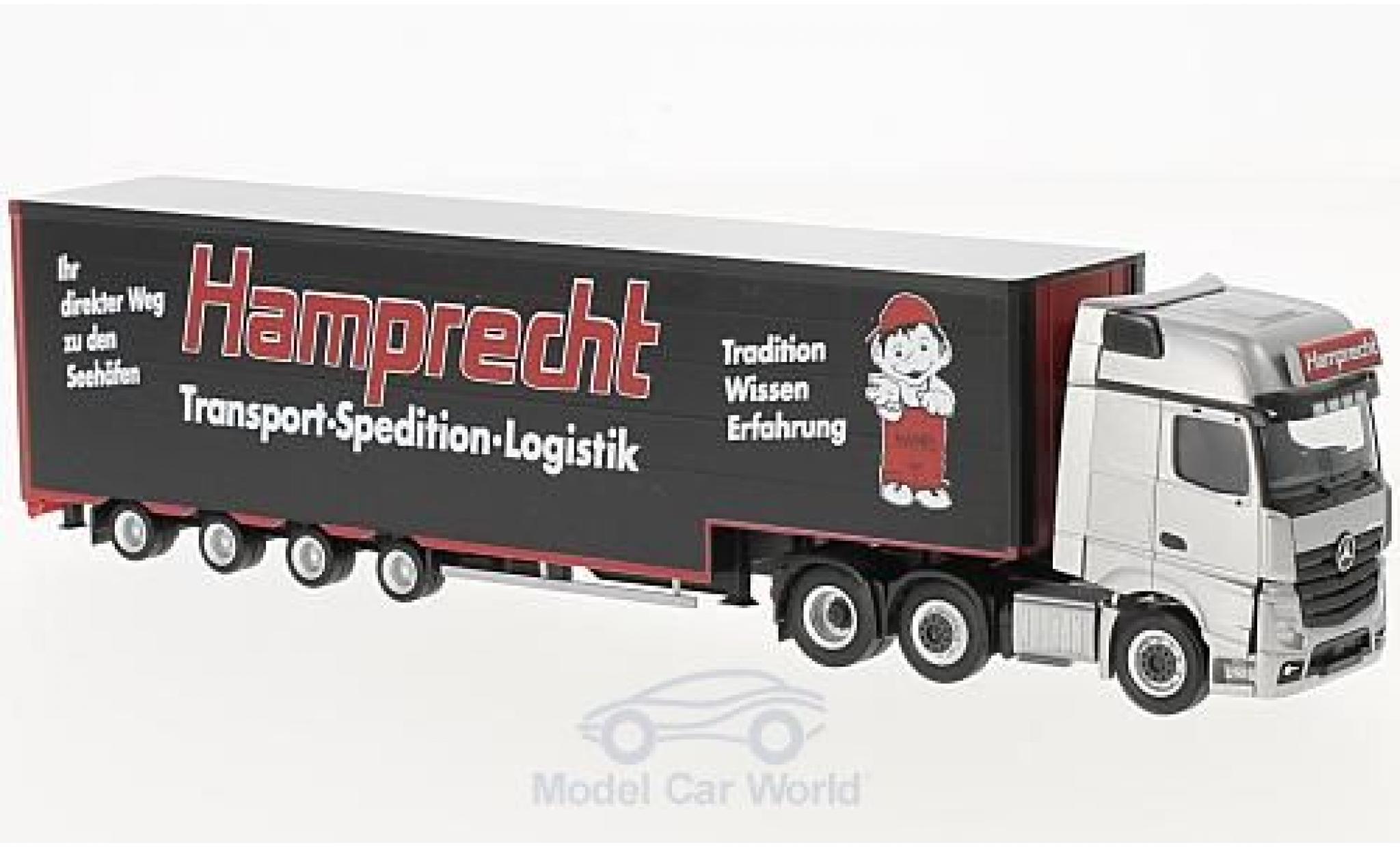 Mercedes Actros 1/87 Herpa Gigaspace 6x2 Hamprecht Meusburger-SZ modellino in miniatura