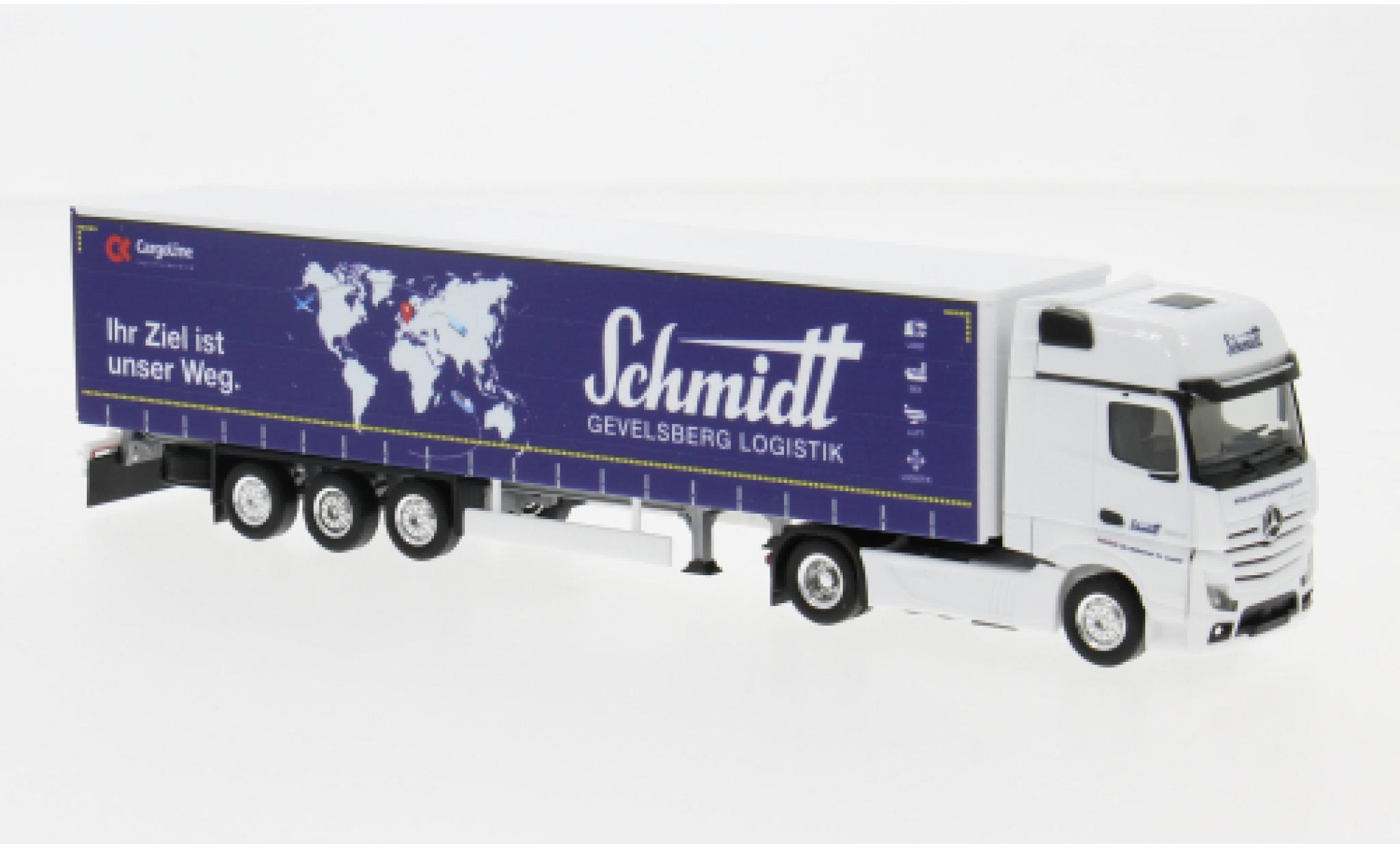 Mercedes Actros Herpa Gigaspace Schmidt Gevelsberg 1:87 modellino in miniatura