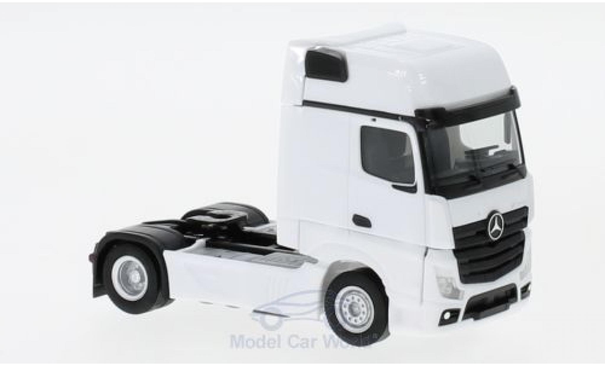 Mercedes Actros 1/87 Herpa Gigaspace bianco 2018 Zugmaschine modellino in miniatura