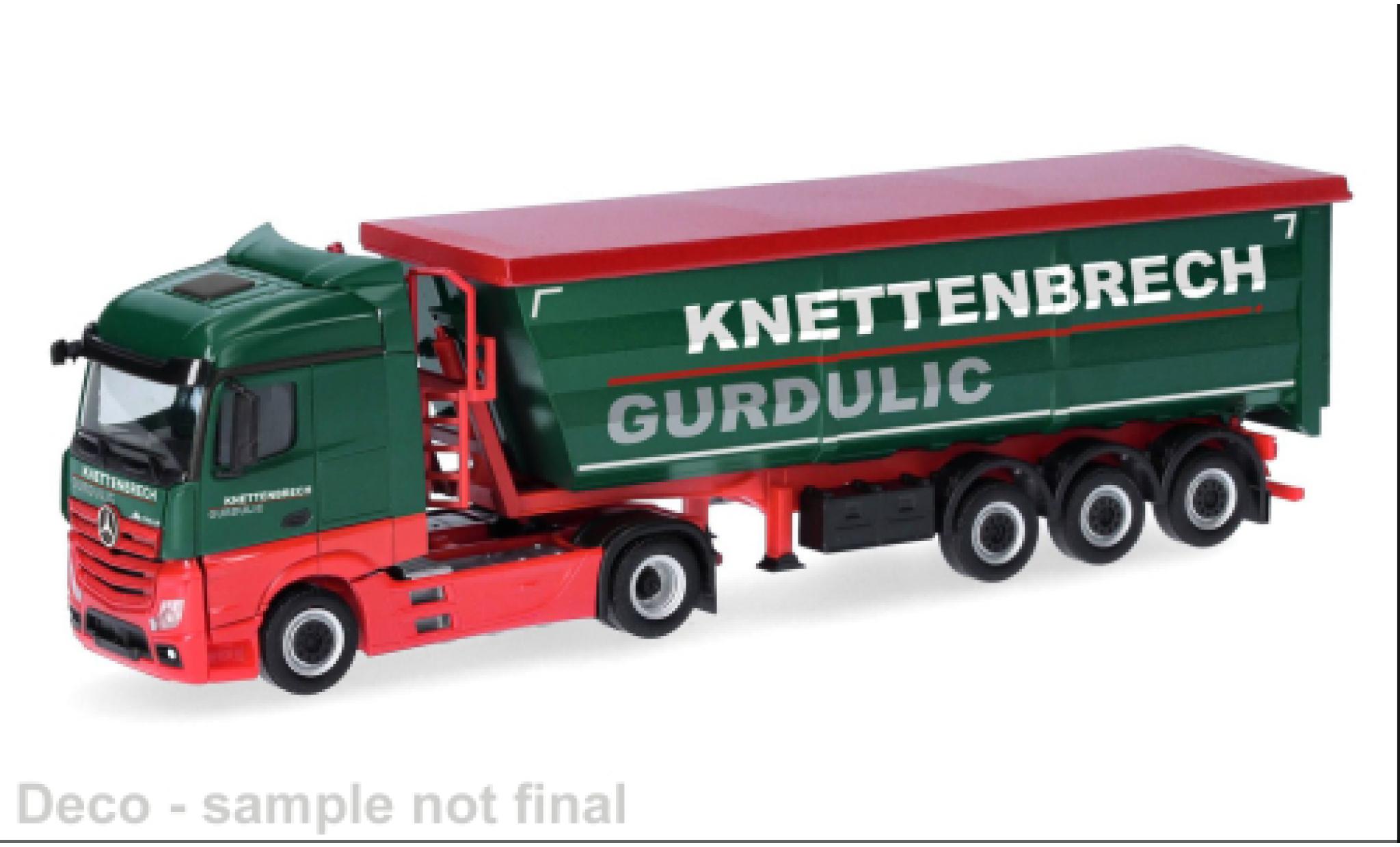 Mercedes Actros 1/87 Herpa Knettenbrech &amp; Gurdulic 1:87 modellino in miniatura