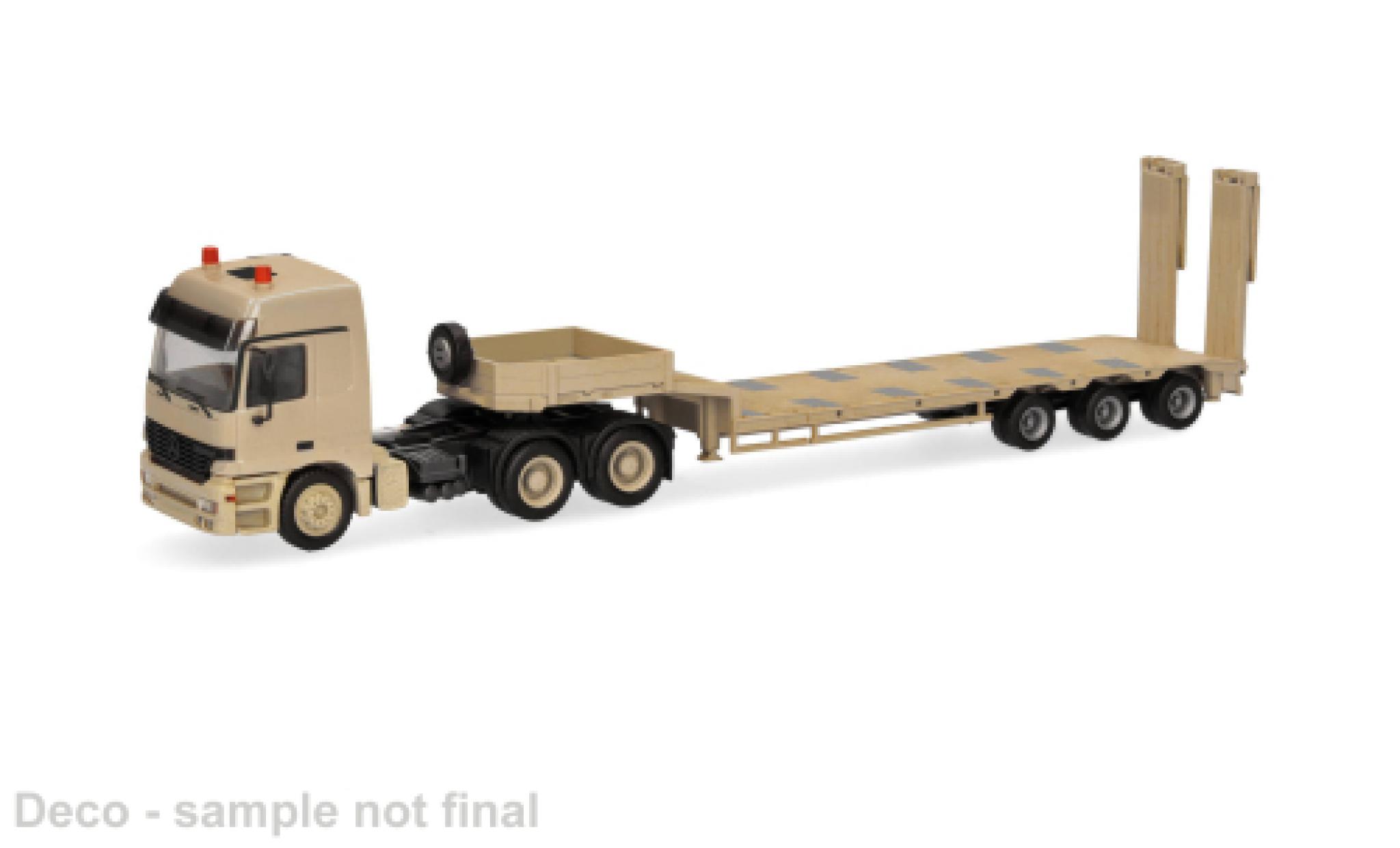 Mercedes Actros Herpa L beige Belgian Army 1:87 modellino in miniatura