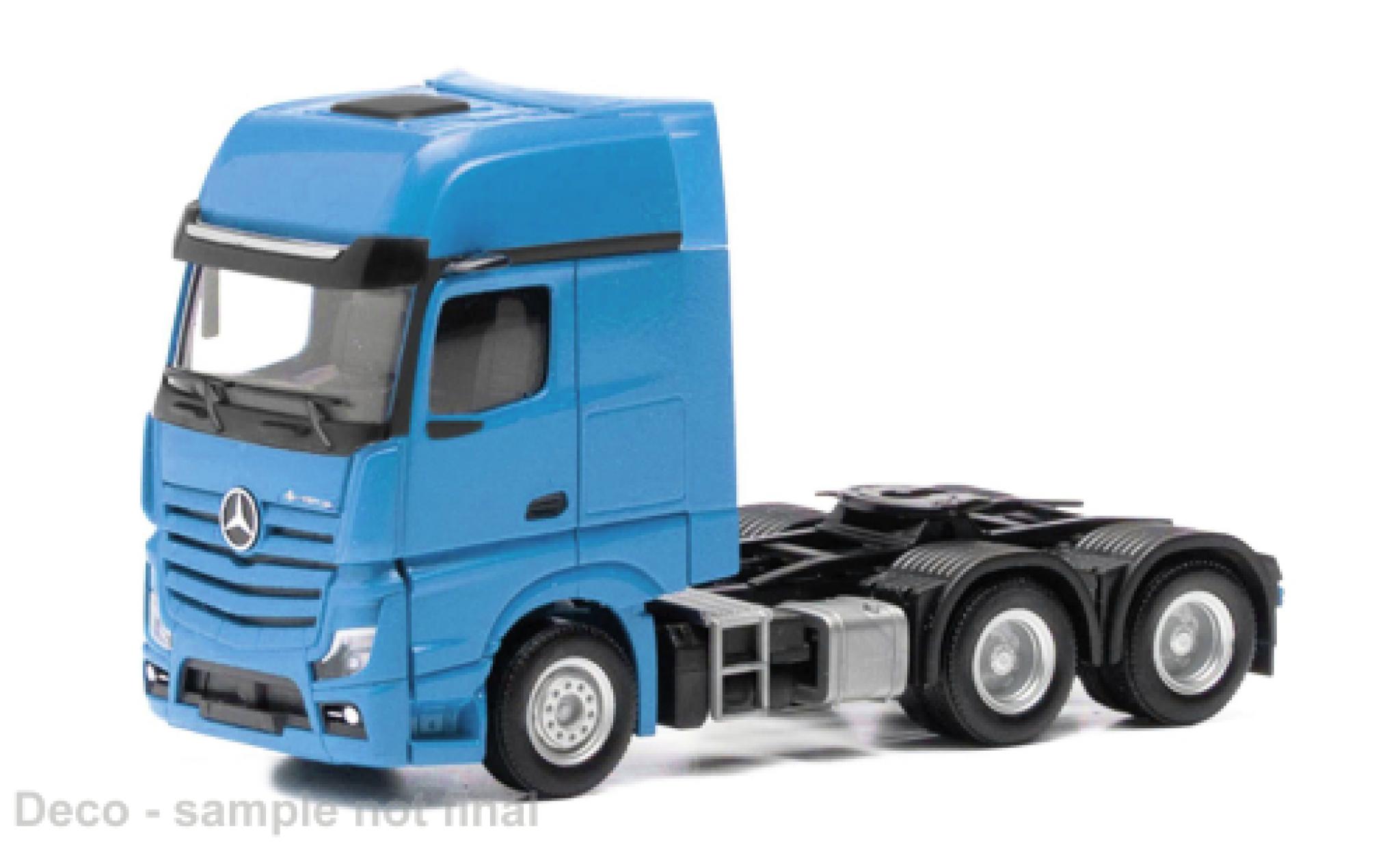 Mercedes Actros 1/87 Herpa L Gigaspace blau 1:87 modellino in miniatura