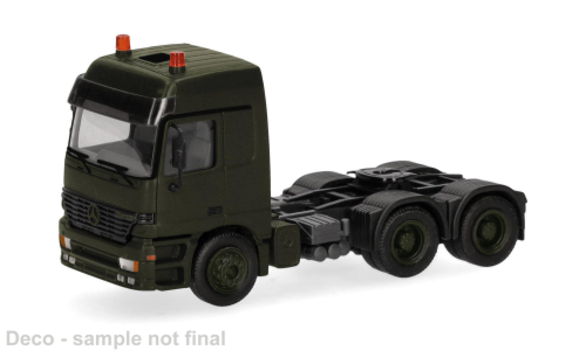 Mercedes Actros Herpa L oliv Belgian Army 1:87 modellino in miniatura