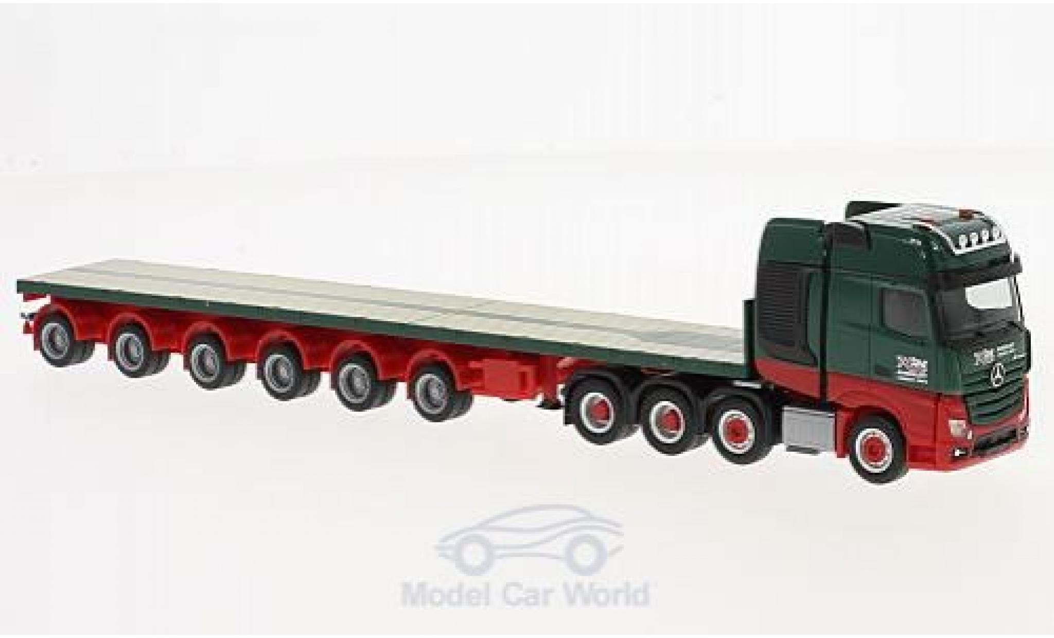 Mercedes Actros 1/87 Herpa SLT Kahl Schwerlast Ballasttailer-Sattelzug modellino in miniatura