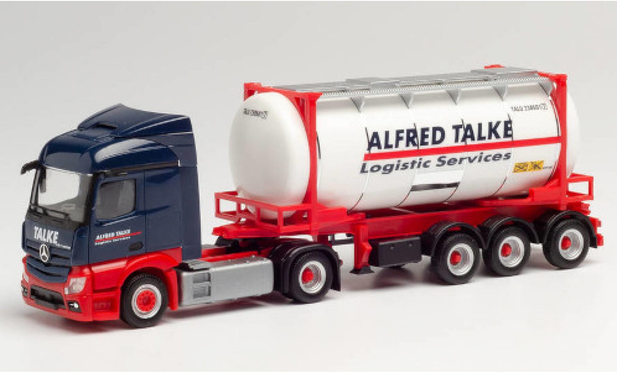 Mercedes Actros 1/87 Herpa Streamspace 2.3 Alfred Talke 2018 Swapcontainersattelzug modellino in miniatura