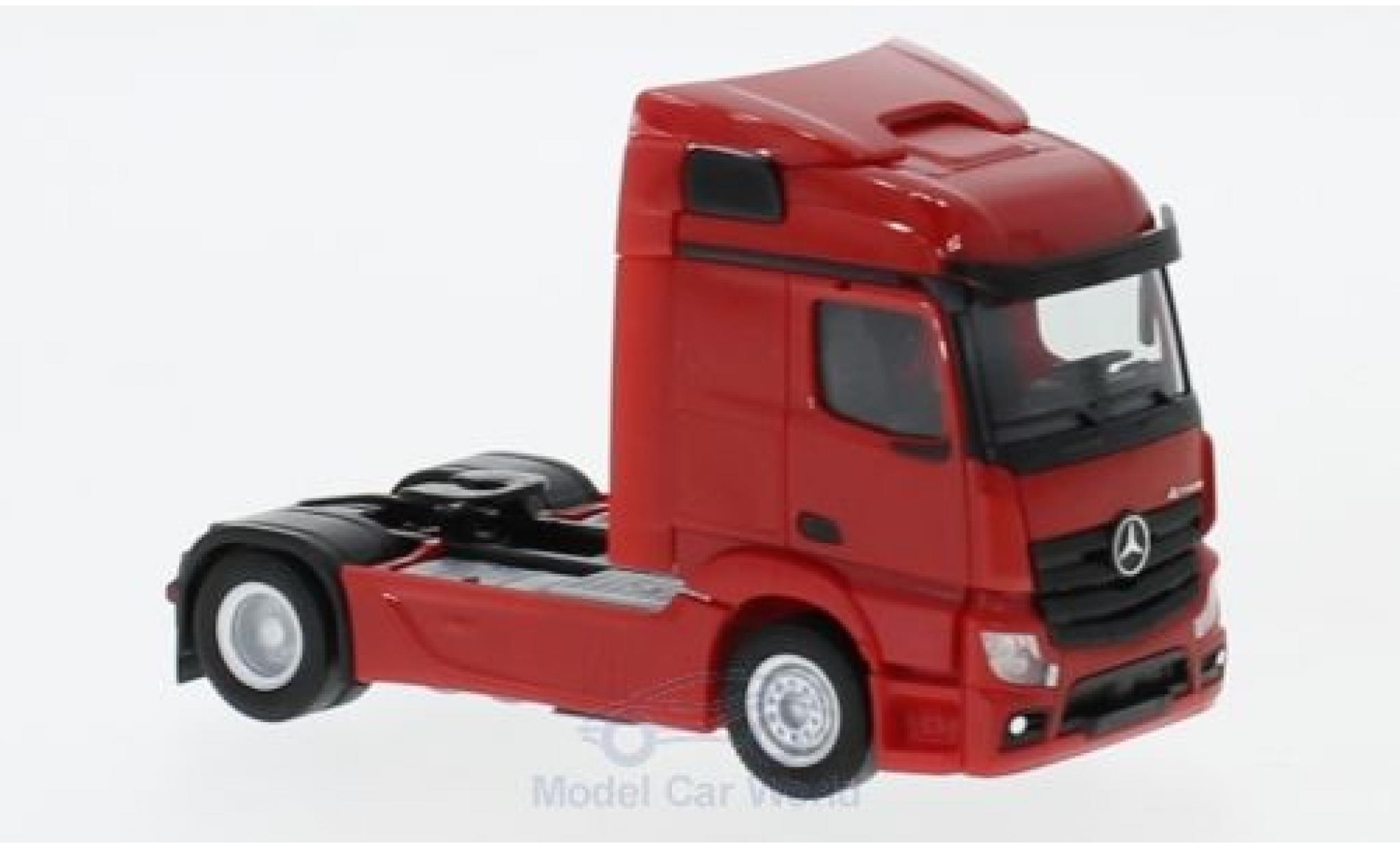 Mercedes Actros 1/87 Herpa Streamspace 2.3 rosso 2018 2-achs Zugmaschine modellino in miniatura
