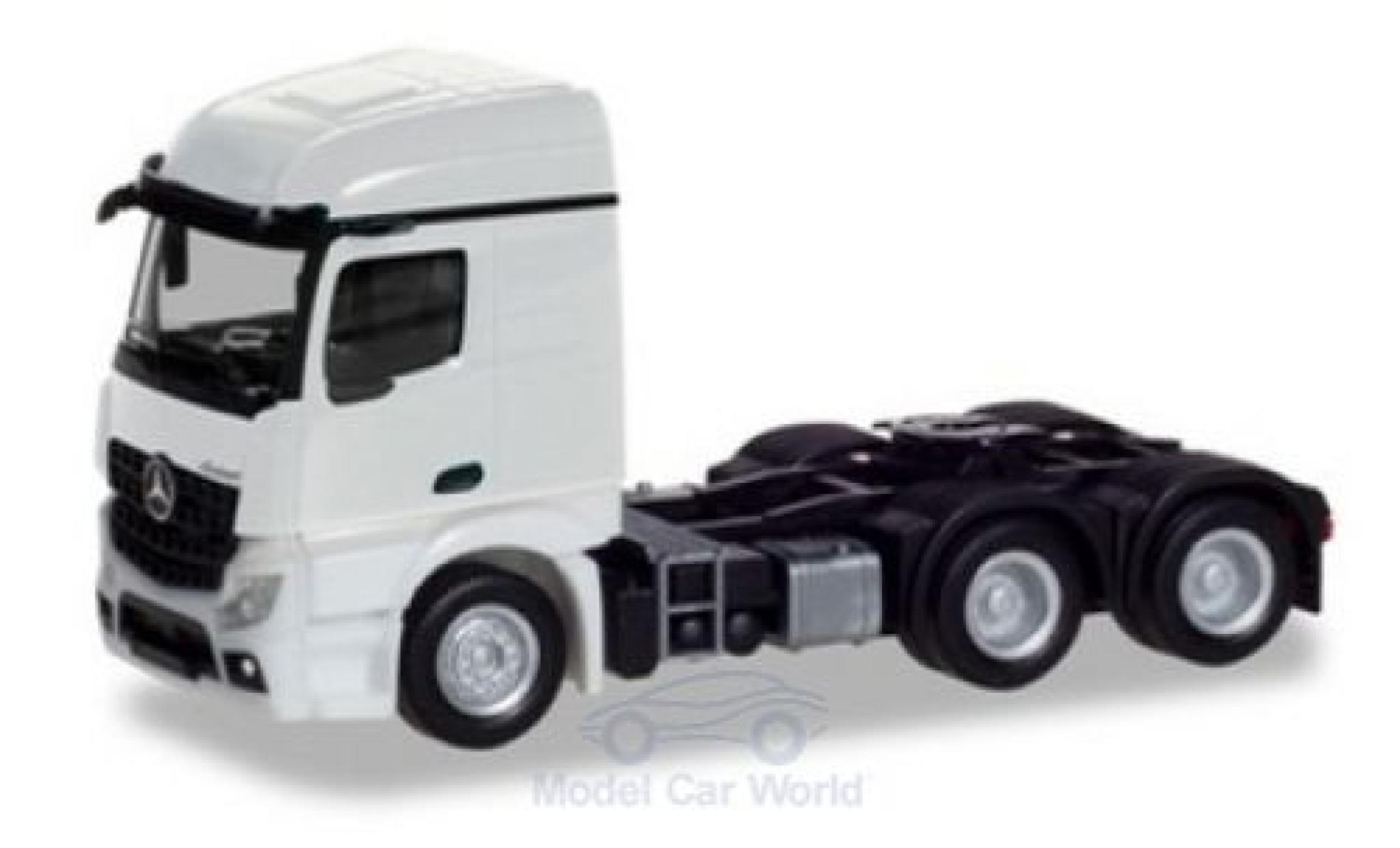 Mercedes Actros 1/87 Herpa Streamspace 2.3 bianco 2018 3-achs Zugmaschine modellino in miniatura