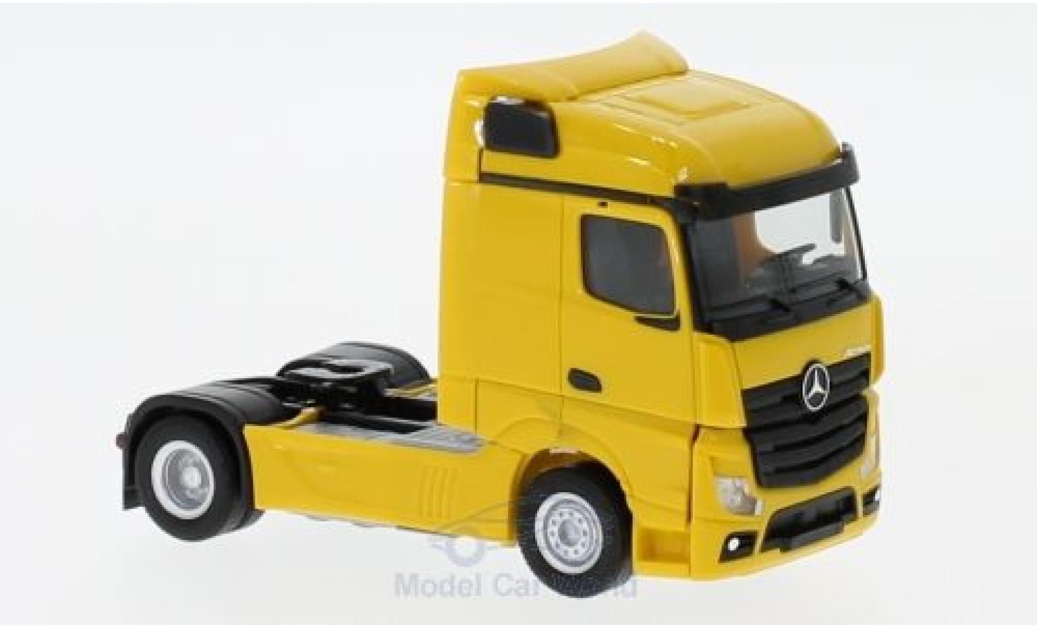 Mercedes Actros 1/87 Herpa Streamspace 2.5 giallo 2018 Zugmaschine modellino in miniatura