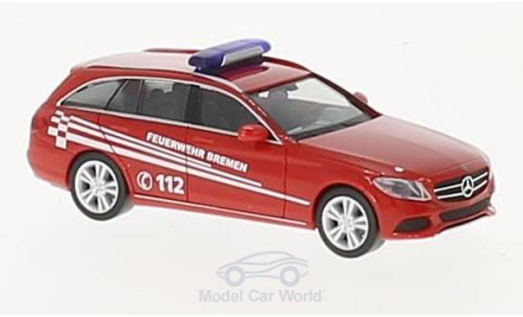 Mercedes Classe C 1/87 Herpa T-Modell Feuerwehr Bremen modellino in miniatura