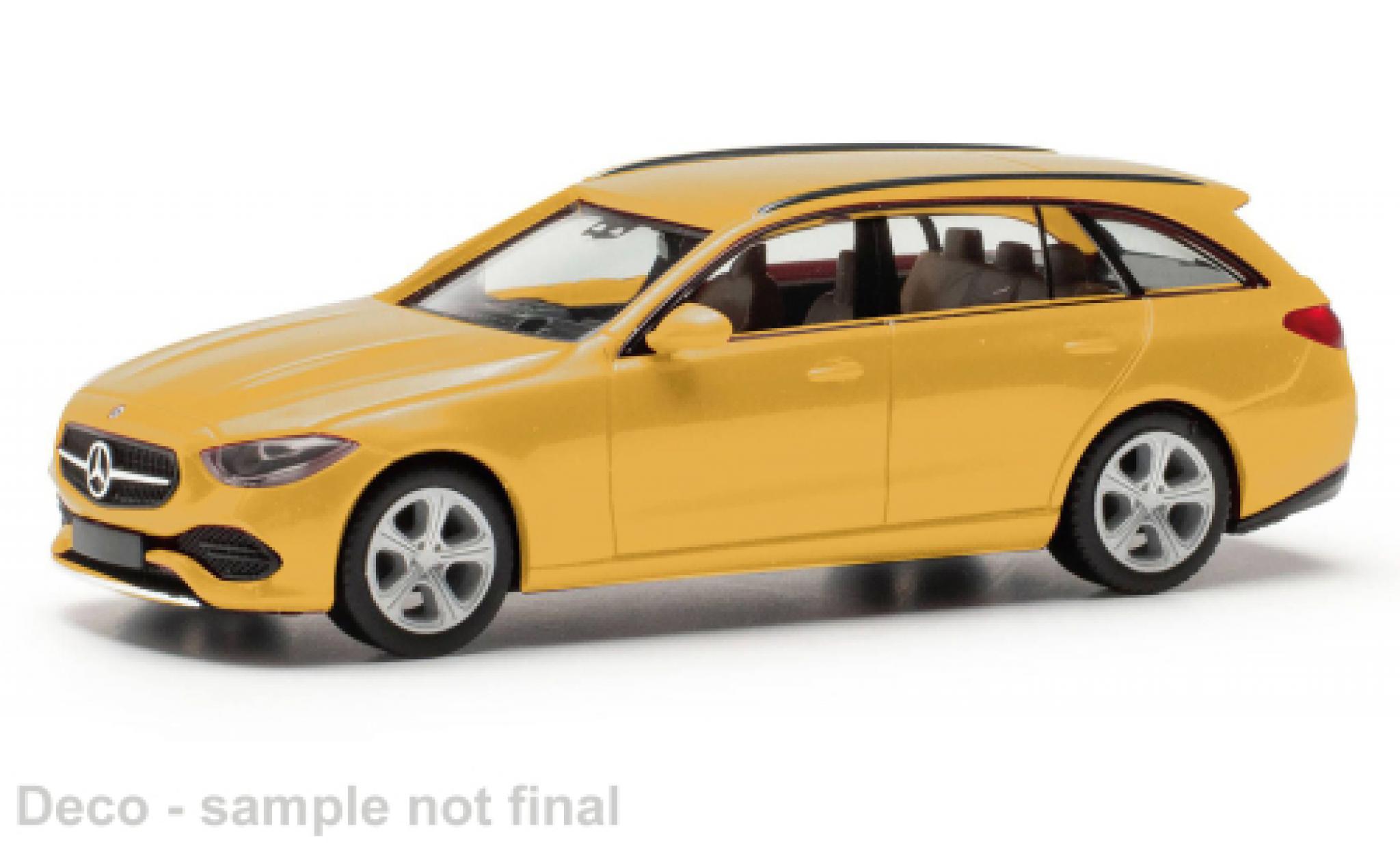 Mercedes Classe C 1/87 Herpa T-Modell gelb 1:87 modellino in miniatura