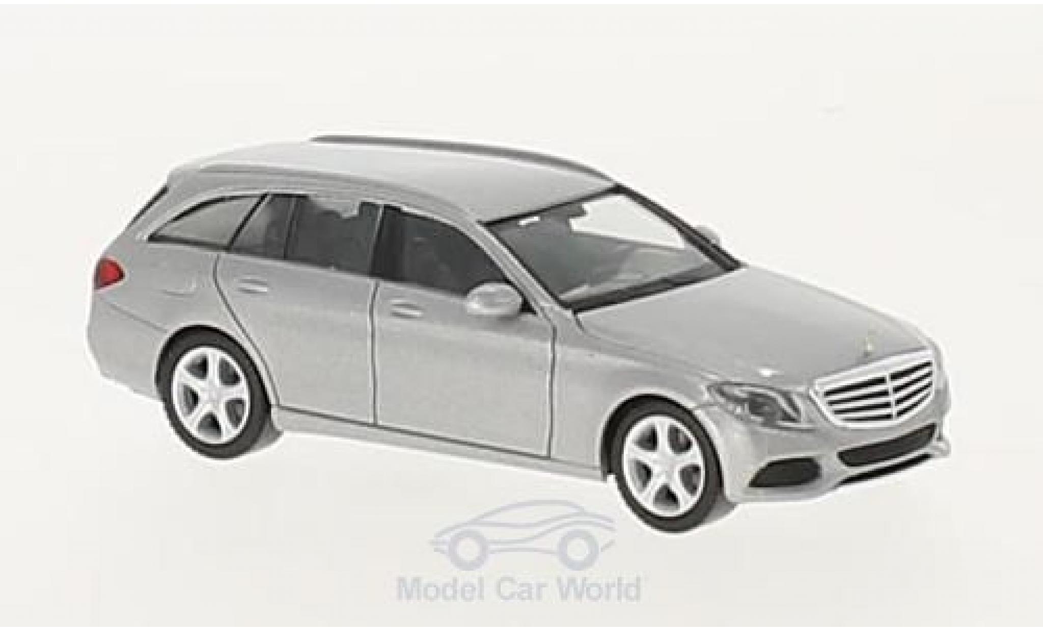 Mercedes Classe C 1/87 Herpa T-Modell (S205) Elegance grigio modellino in miniatura