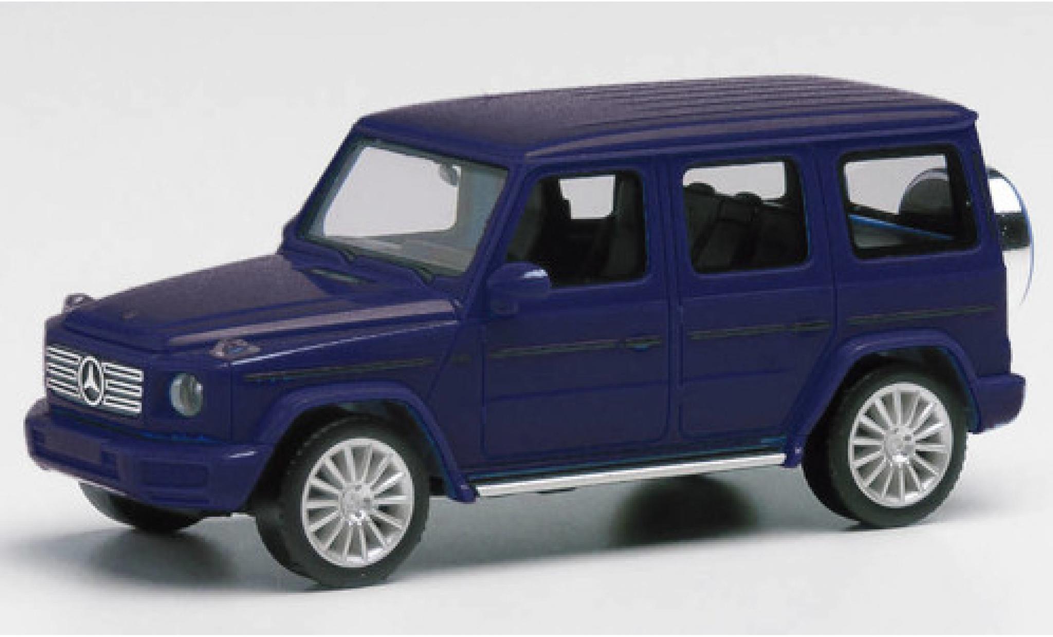Mercedes Classe G 1/87 Herpa metallico blu avec AMG-jantes modellino in miniatura