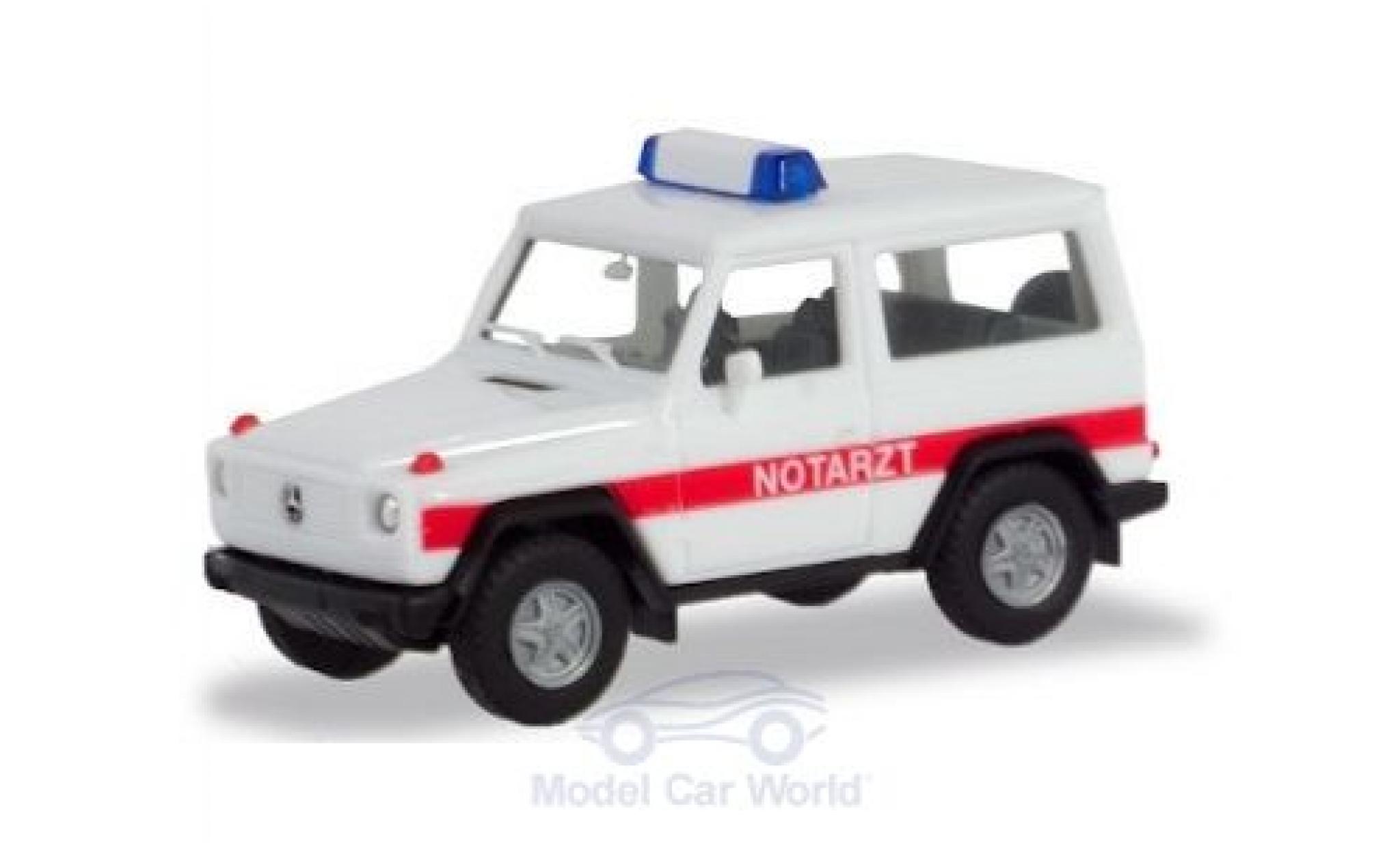 Mercedes Classe G 1/87 Herpa G-Modell Notarzt modellino in miniatura