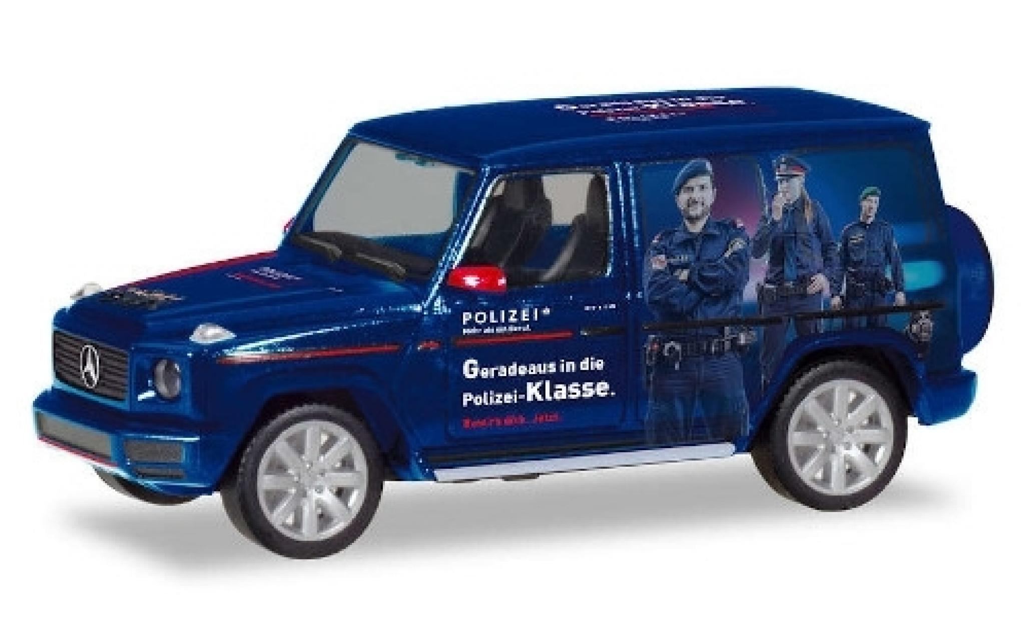 Mercedes Classe G 1/87 Herpa G-Modell Polizei Österreich (A) modellino in miniatura