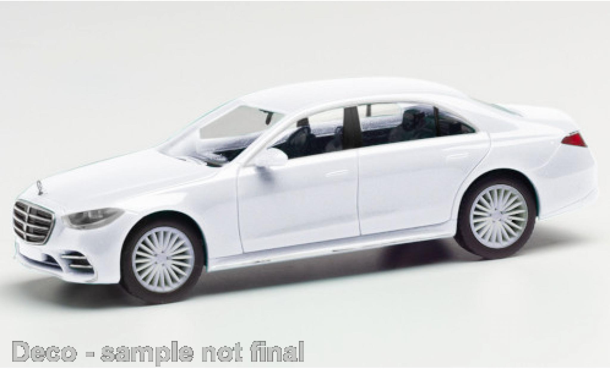 Mercedes Classe S 1/87 Herpa bianco modellino in miniatura
