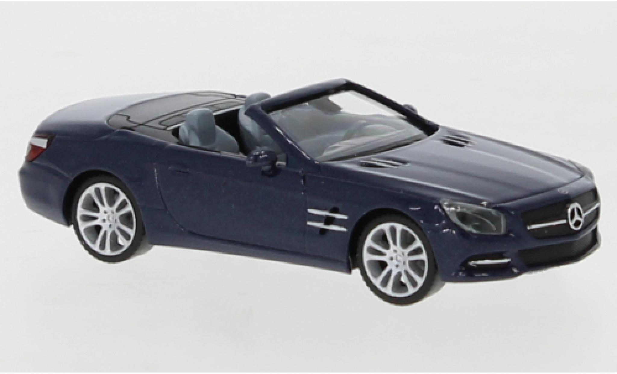 Mercedes Classe SL 1/87 Herpa (R231) metallico blu modellino in miniatura