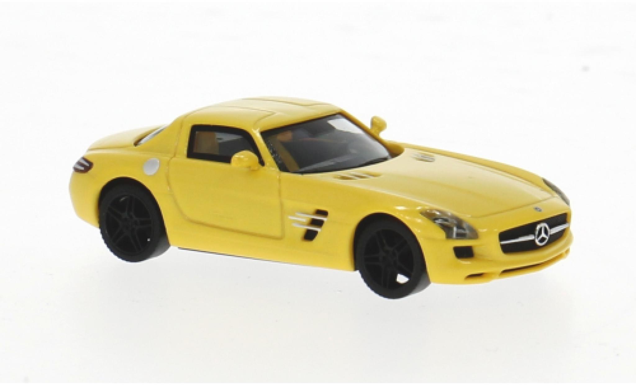 Mercedes SLS Herpa AMG gelb 1:87 modellino in miniatura