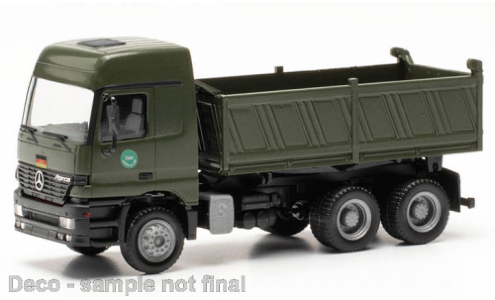 Mercedes Actros 1/87 Herpa Military L MP 1 Bundeswehr / Auslandseinsatz modellino in miniatura