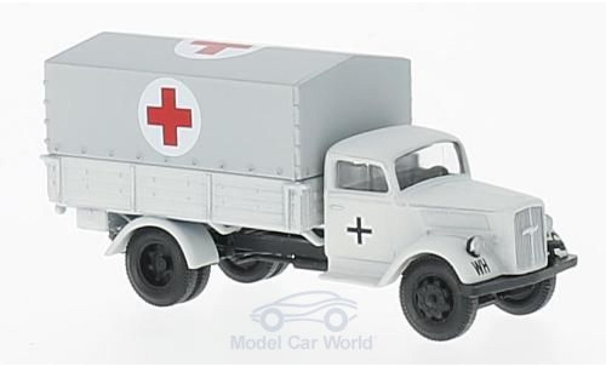 Opel Blitz 1/87 Herpa Sanitätskraftwagen modellino in miniatura
