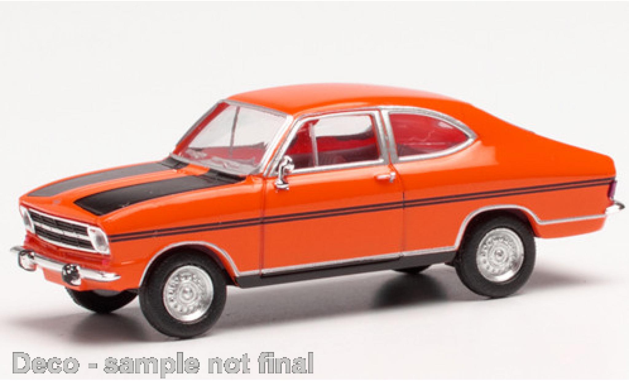 Opel Kadett 1/87 Herpa B Coupe orange modellino in miniatura