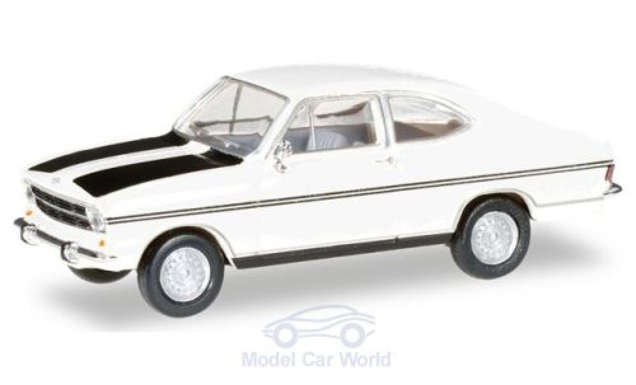 Opel Kadett 1/87 Herpa B Coupe Rally bianco/nero modellino in miniatura