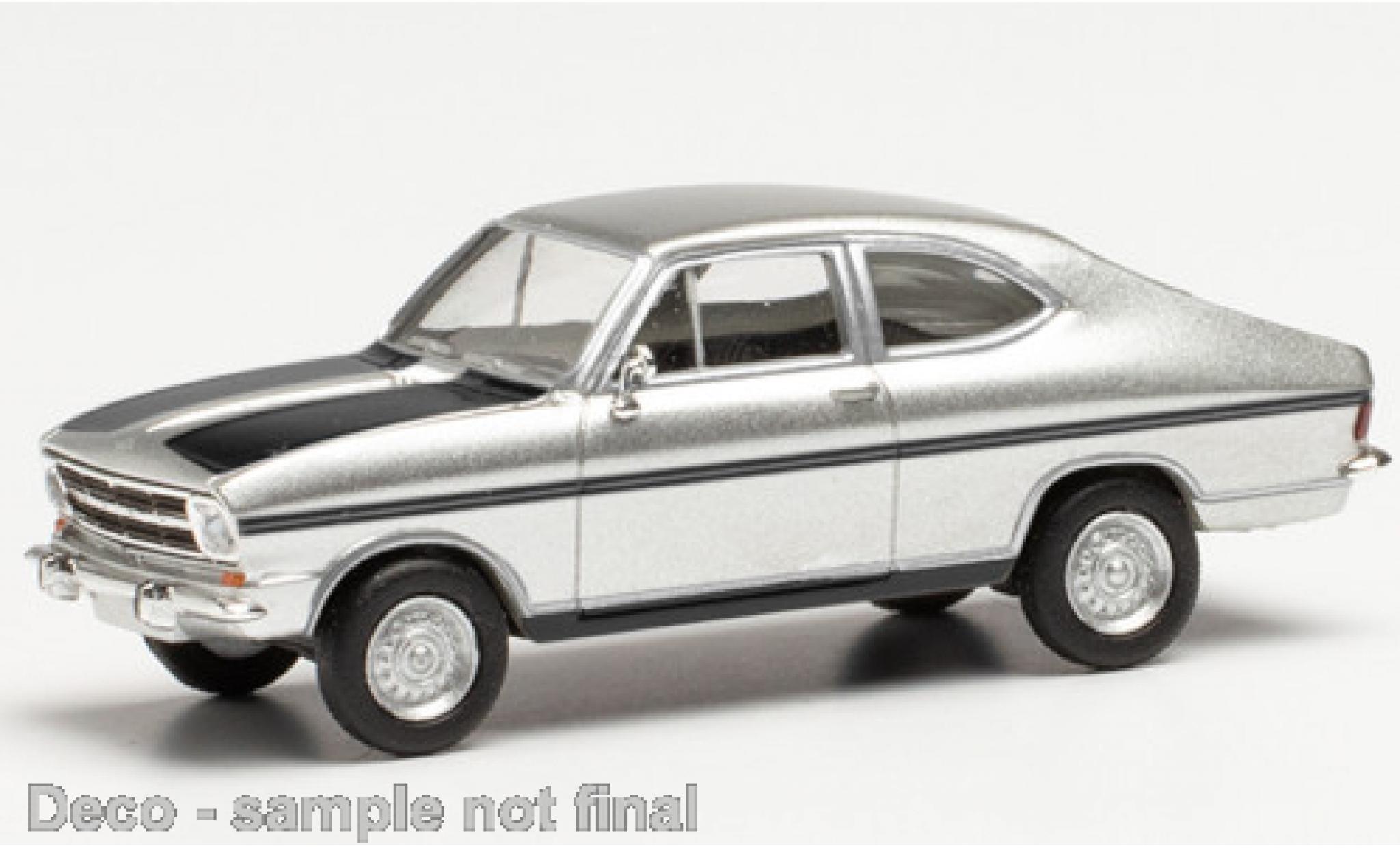 Opel Kadett 1/87 Herpa B Coupe grigio/nero modellino in miniatura