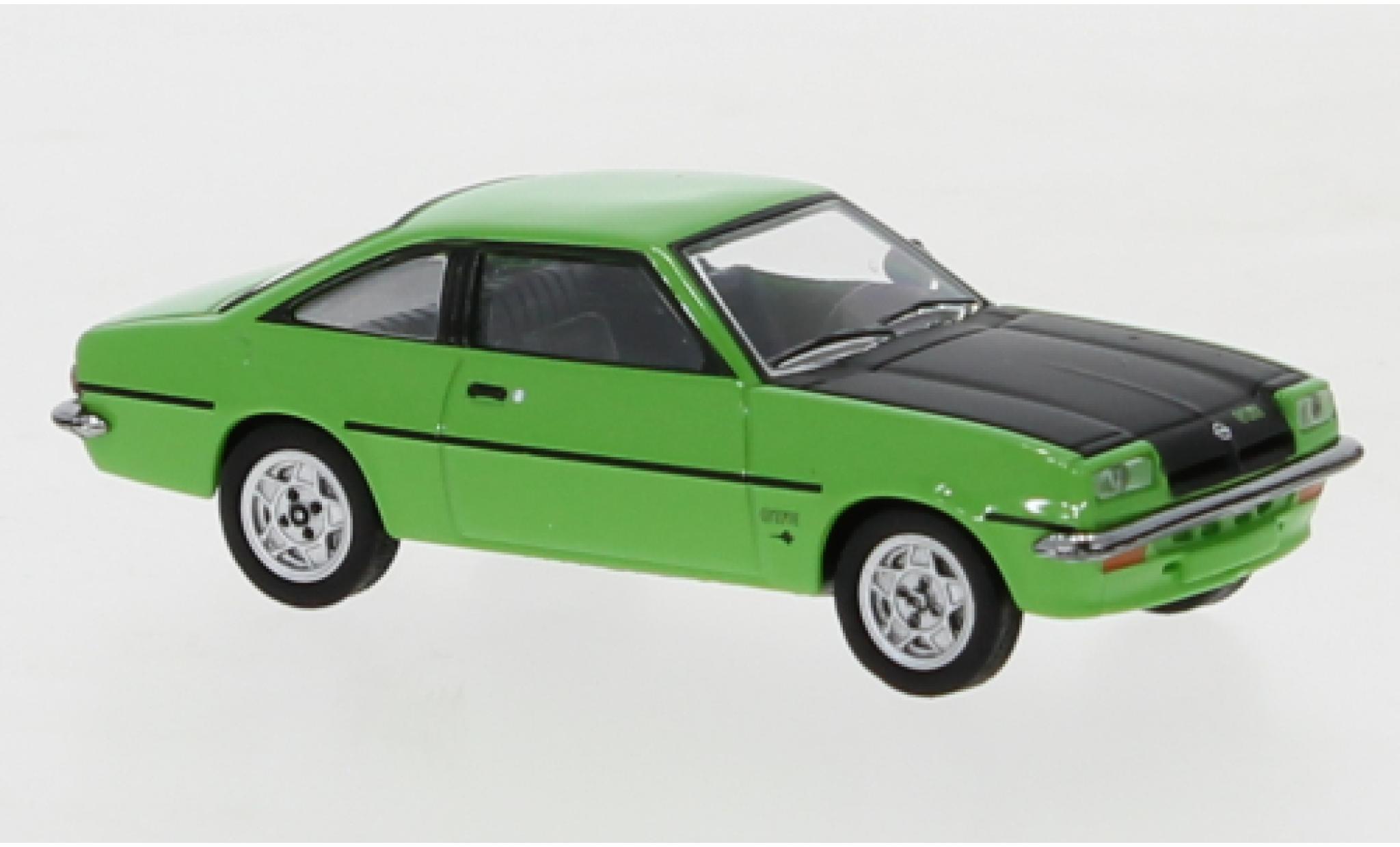 Opel Manta 1/87 Herpa B GT/E verde/nero modellino in miniatura