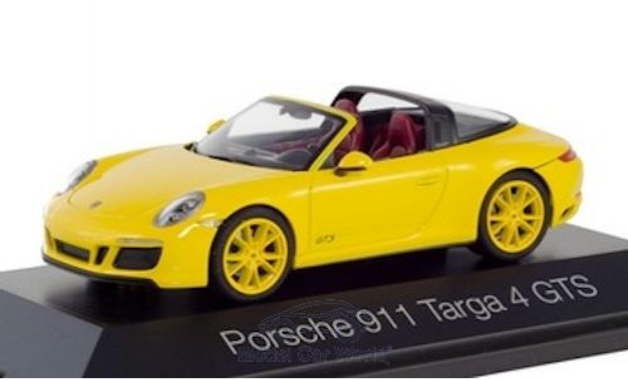 Porsche 992 Targa 1/43 Herpa 911 Targa 4 GTS () giallo modellino in miniatura